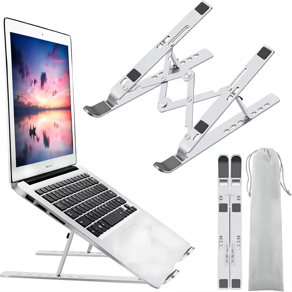 Laptop Stand Foldable Computer Holder 7 Angles NEW
