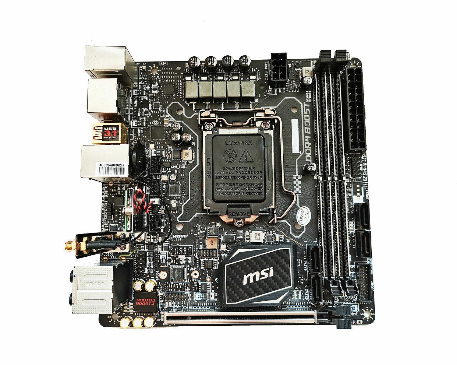 For MSI Z270I GAMING PRO CARBON AC System Board LGA1151 DDR4 DP HDMI Mini-ITX