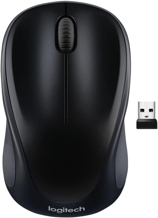 Logitech M317 Wireless Mouse 2.4 GHz 1000DPI Optical Tracking USB Receiver Black