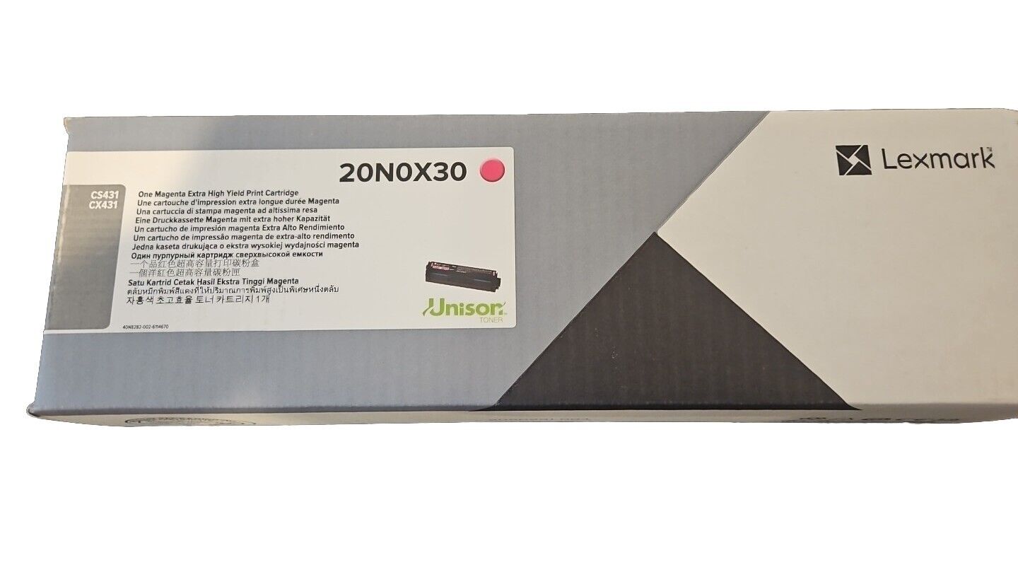Lexmark Unison Original Toner Cartridge Magenta 20N0X30