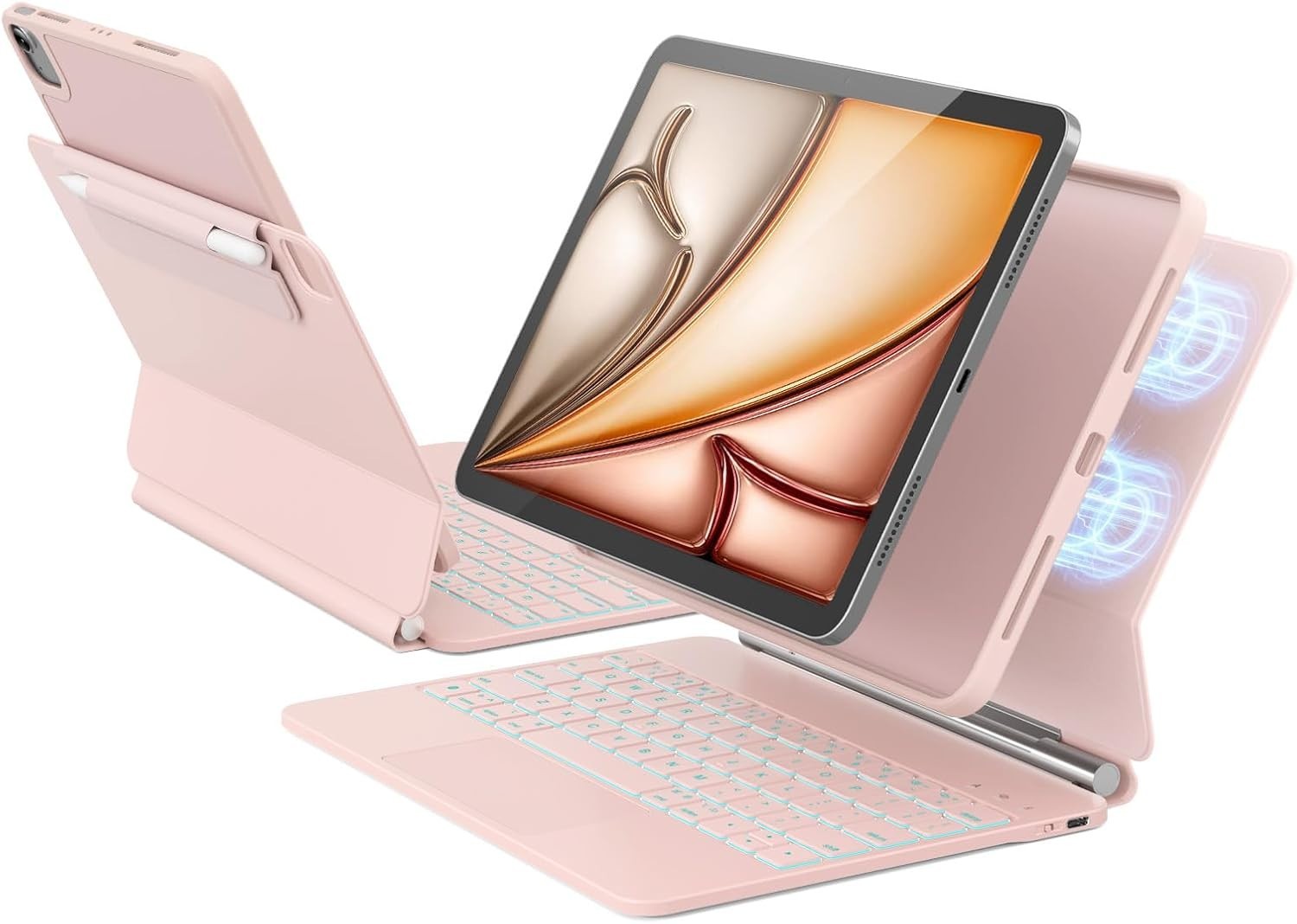 ZYNTHRALIX iPad Air 11" Keyboard Case M3 M2 Pro 11" Portrait Landscape Mode