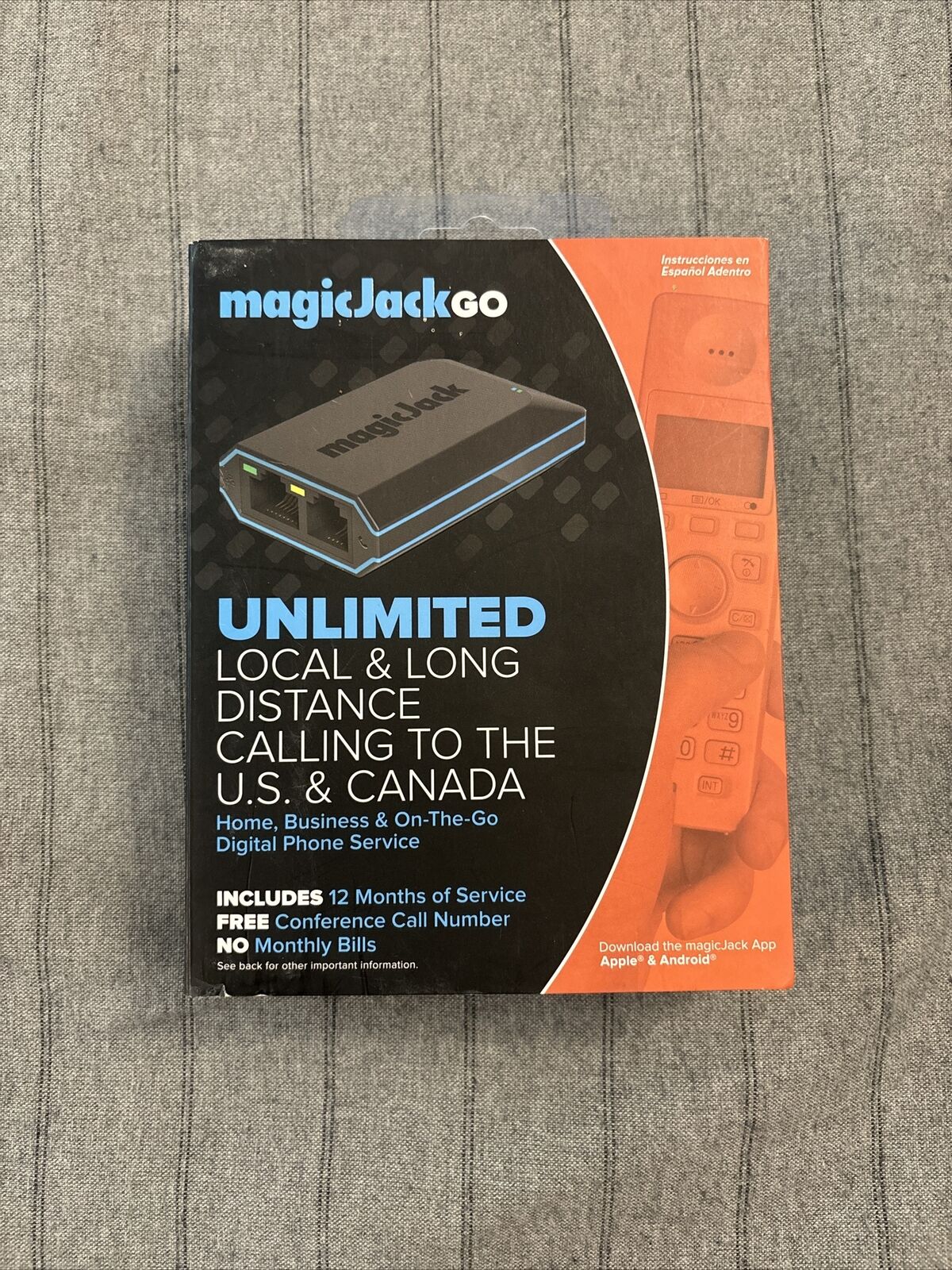 MAGIC JACK GO Smart Home/Business On The Go Digital Phone Service W/ Accessories