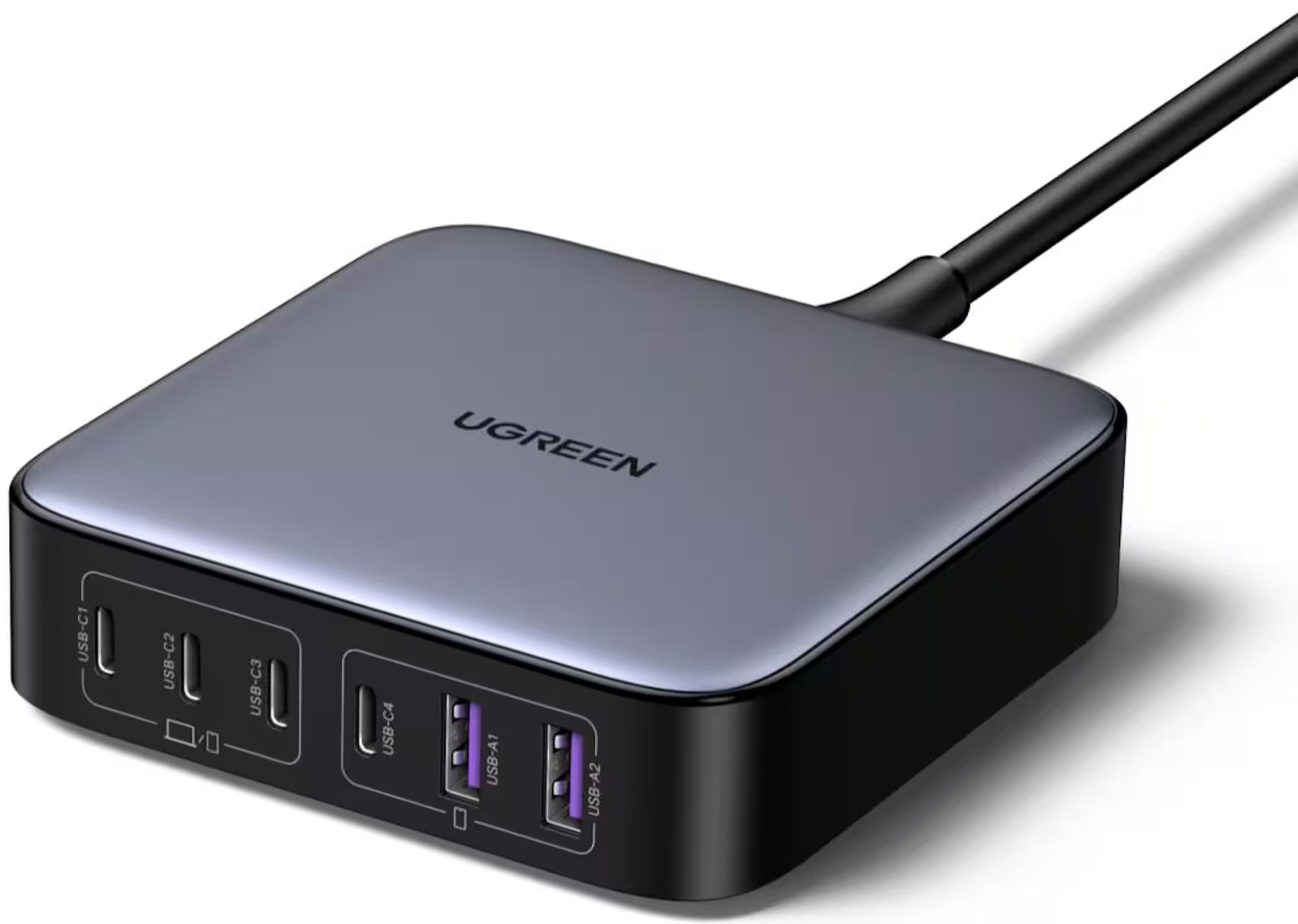 UGREEN - Nexode 6-Port 200W GaN Charging Station, USB-C Fast Charging Desktop...