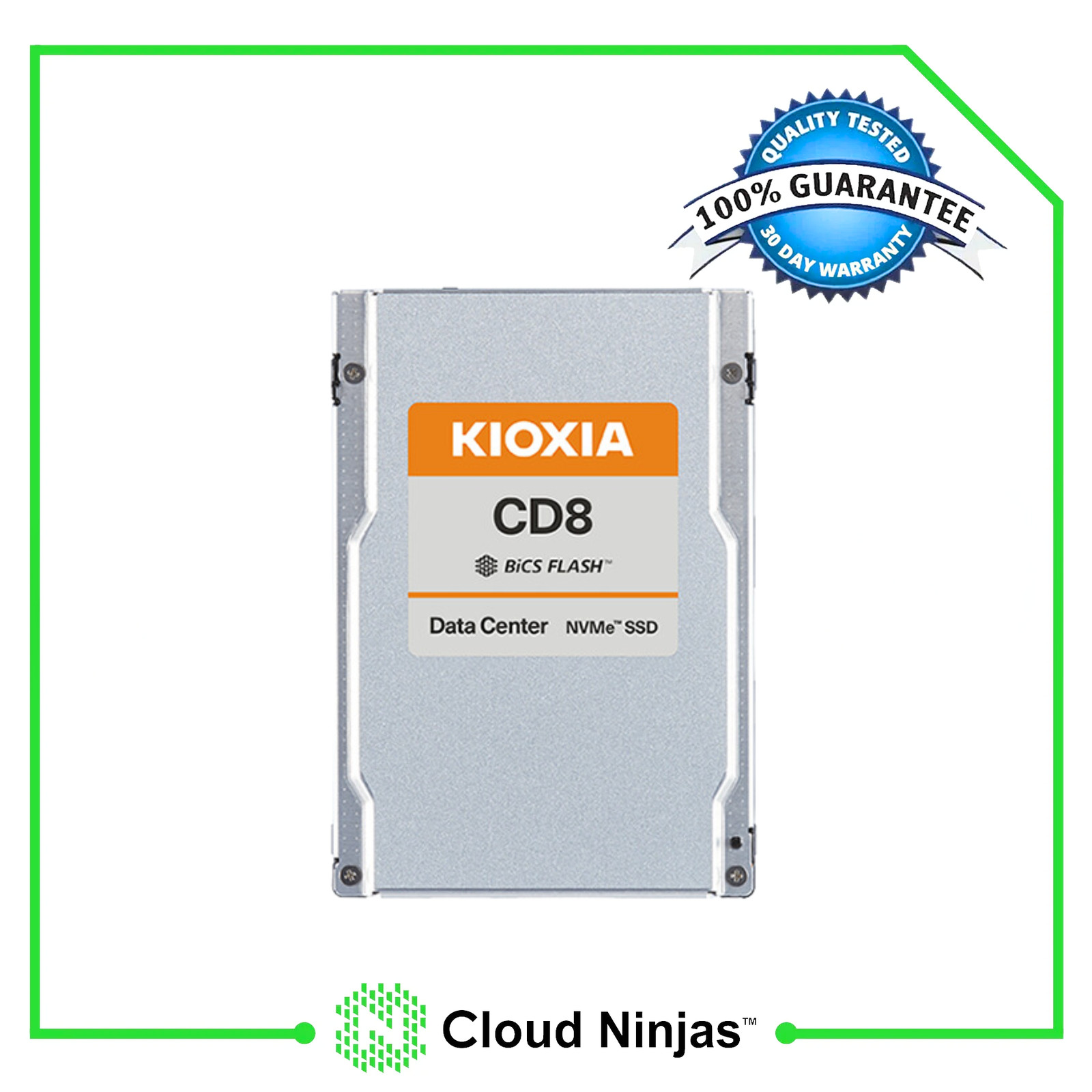 KIOXIA KCD8DRUG960G 960GB SFF 2.5" NVMe 1DWPD CD8-R PCIe 4.0 Enterprise SSD