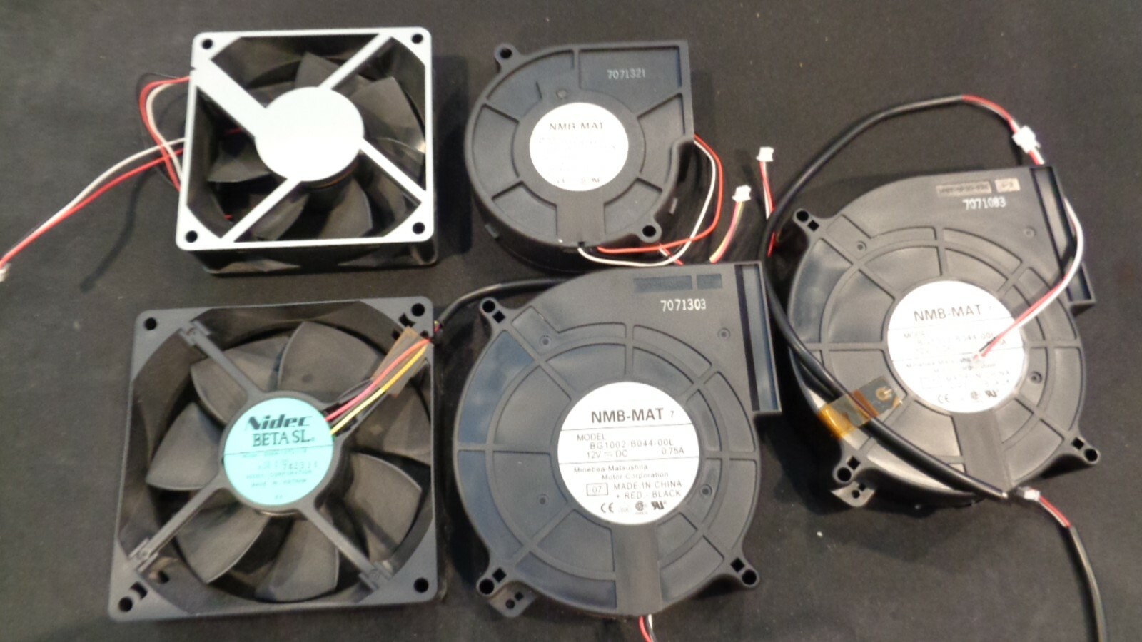 Epson PowerLite 6100i Projector Set of 5 Fans p/n 2109489, 2109733, 2084662