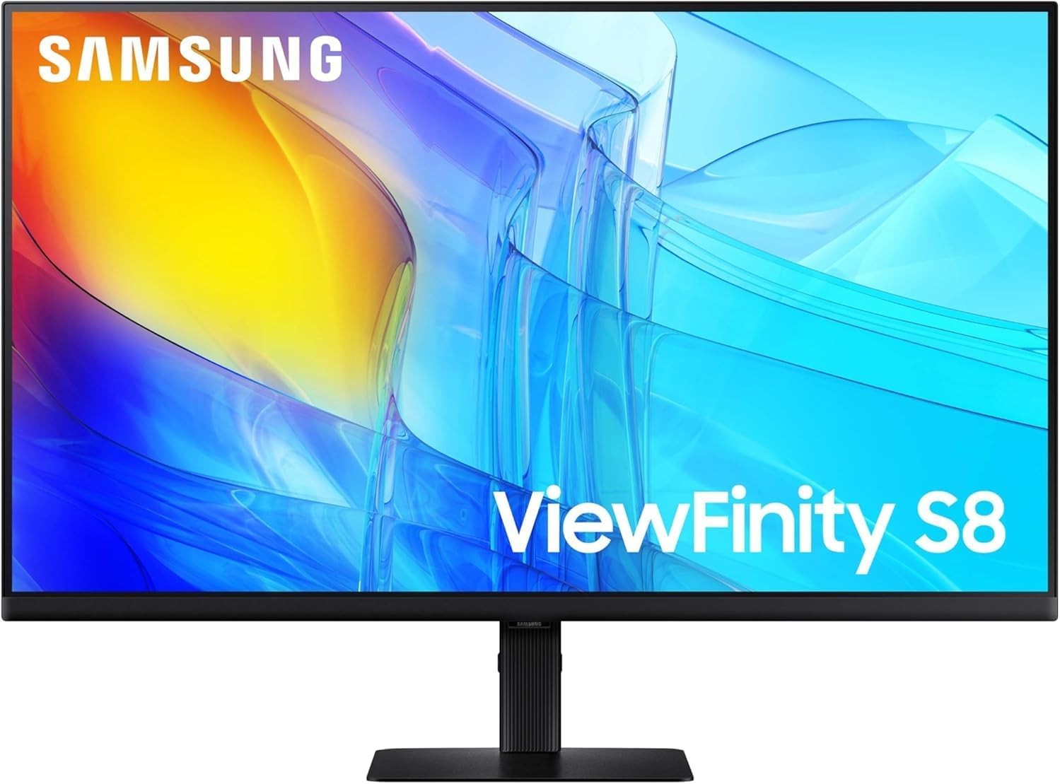 Samsung 27" ViewFinity S8 (S80D) 4K UHD HDR10 IPS Monitor S27D804EAN Black NEW