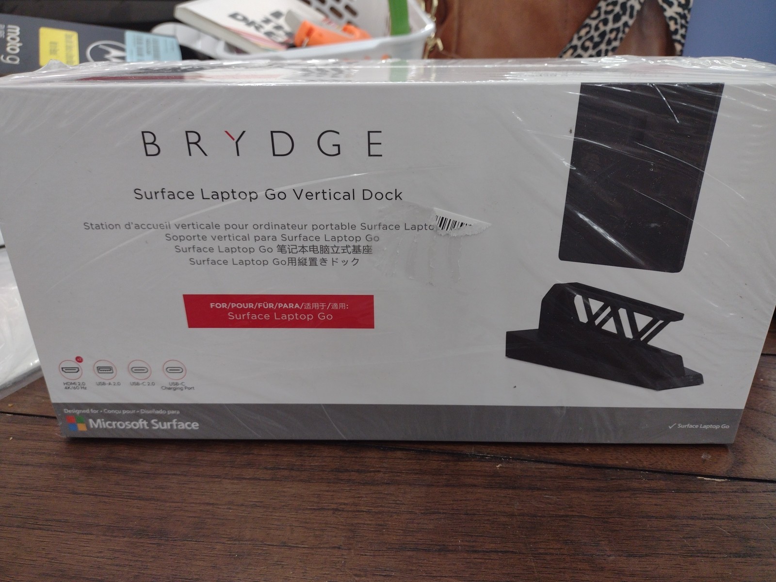 Brydge Surface Laptop Vertical Dock for Surface Laptop Go - Black