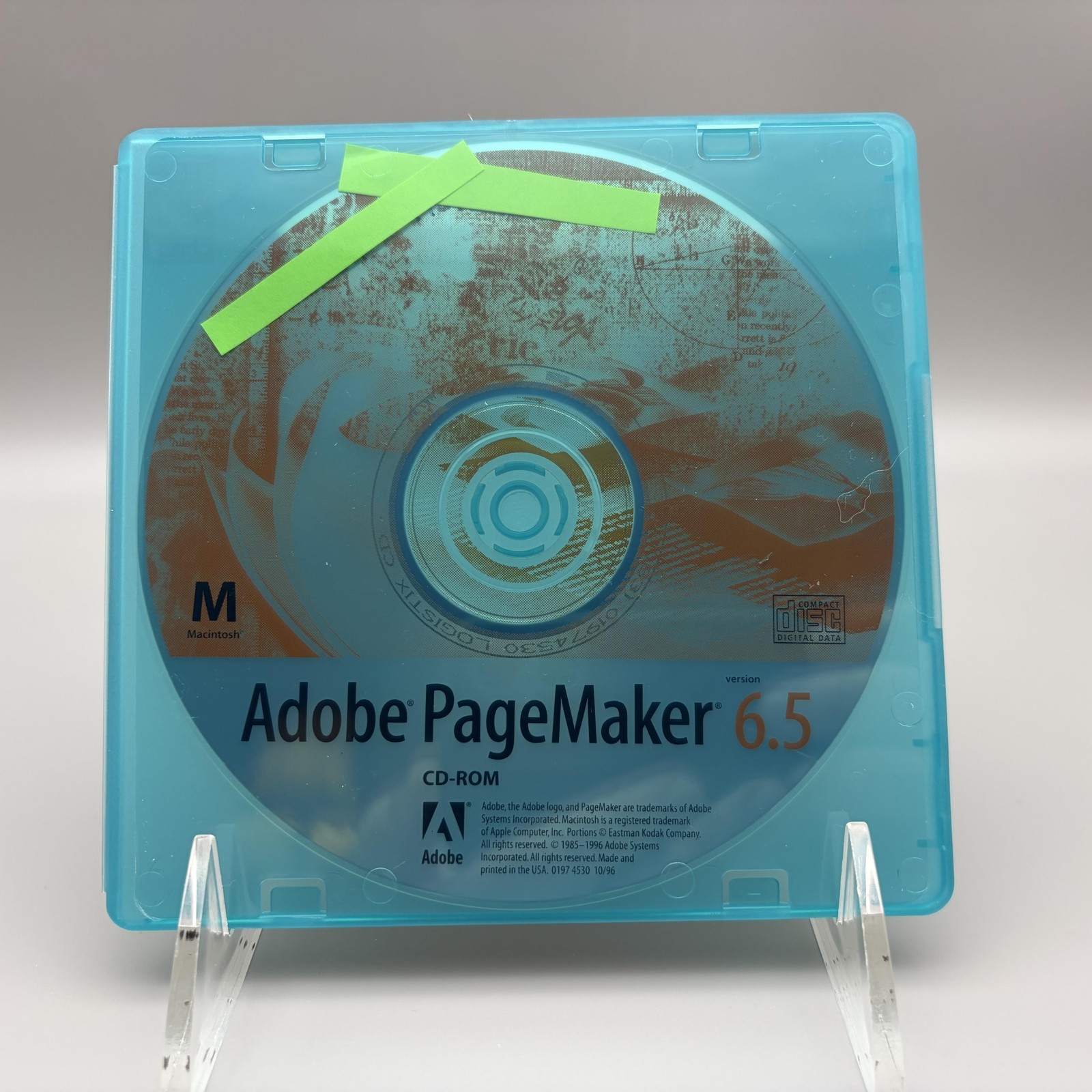 Vintage 1996 Adobe PageMaker 6.5 CD-ROM Macintosh Desktop Publishing Software