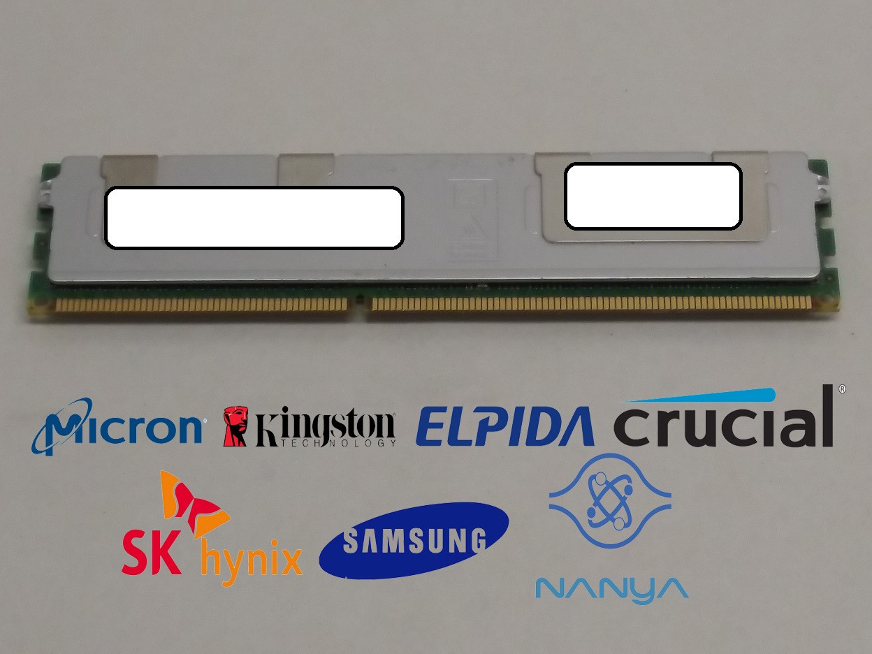 Major Brand 16 GB PC3-8500 (DDR3-1066) 4Rx4 DDR3 Shielded RDIMM Server RAM