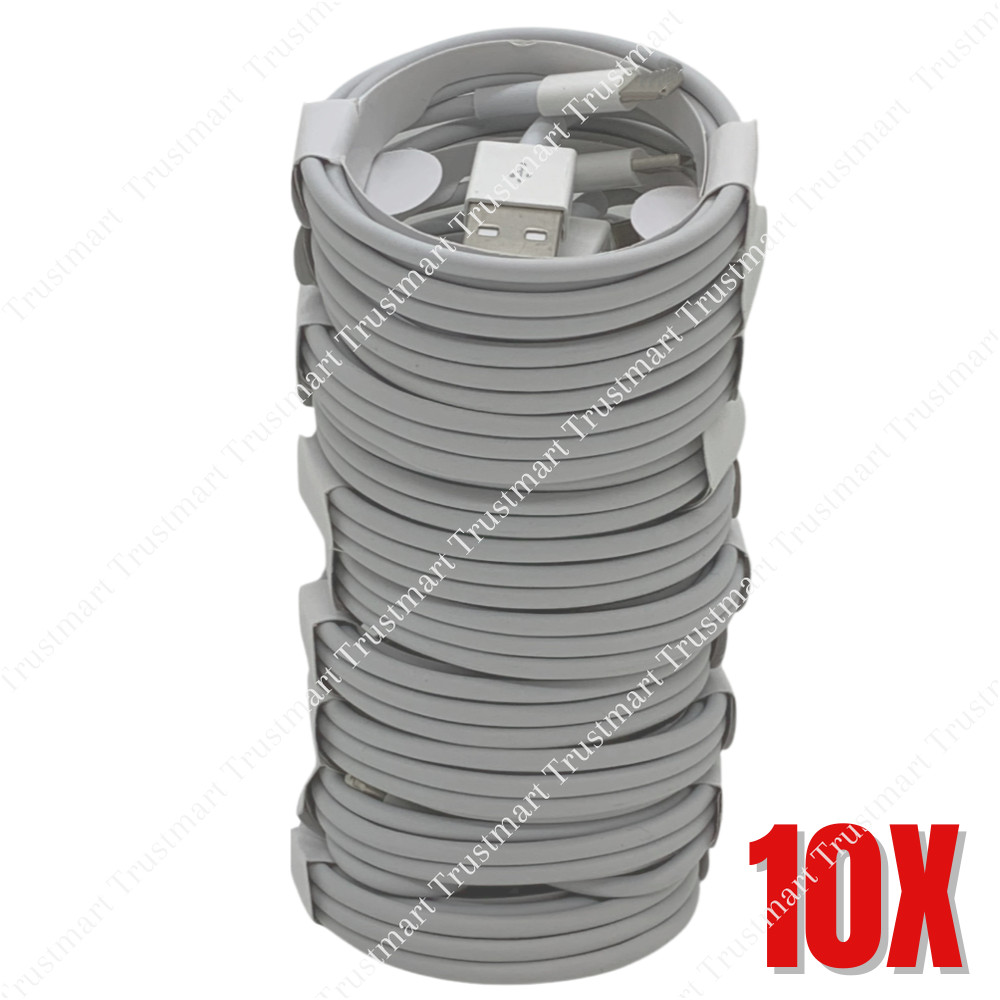 10 Pack Lot USB Fast Charger Cable For Apple iPhone 14 13 12 11 8 Charging Cord