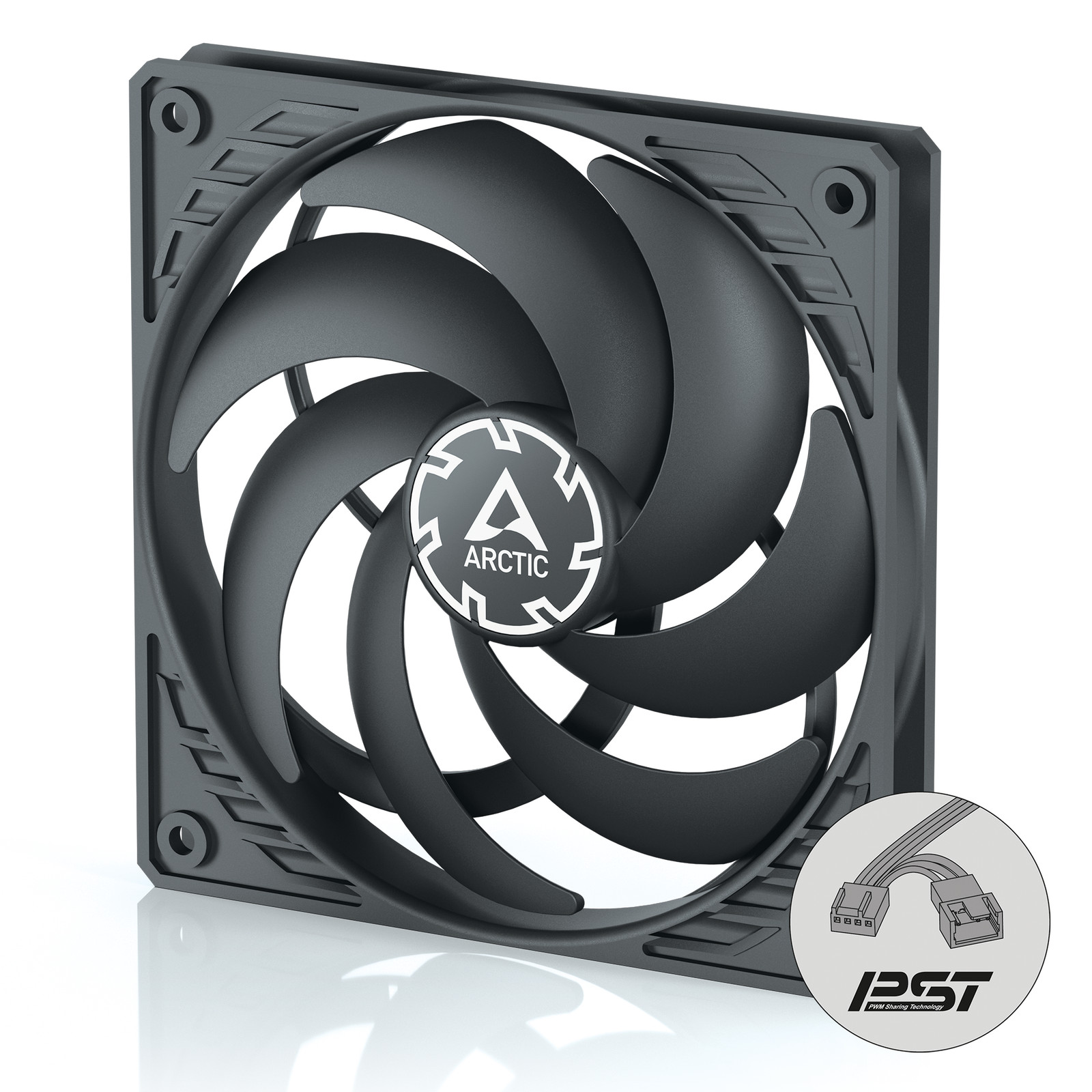 ARCTIC P12 SLIM PWM PST 120 mm Case Fan with PWM Sharing Technology PST PC