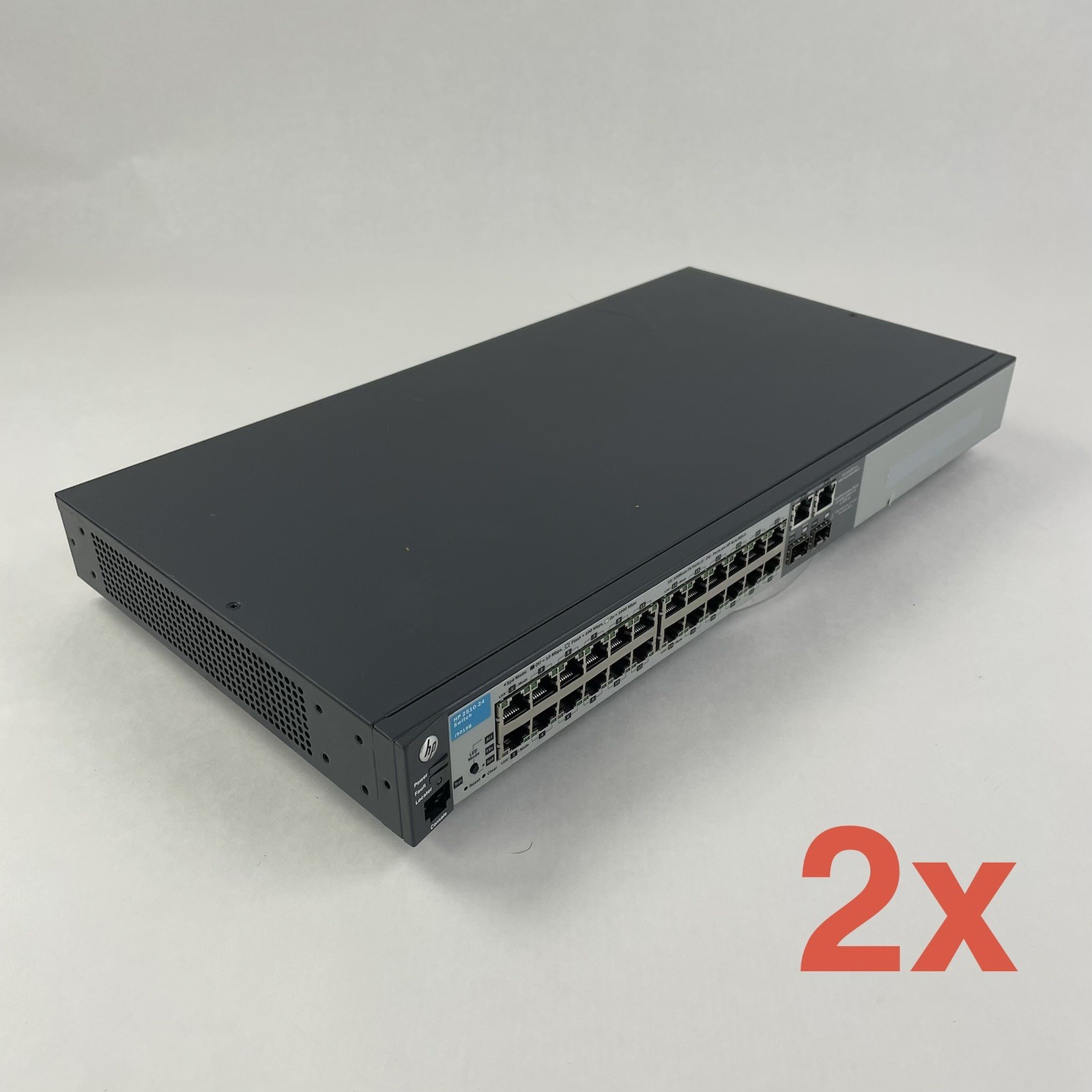 HP J9019B 2510-24  24 Port ProCurve Tested and Reset Lot of 2