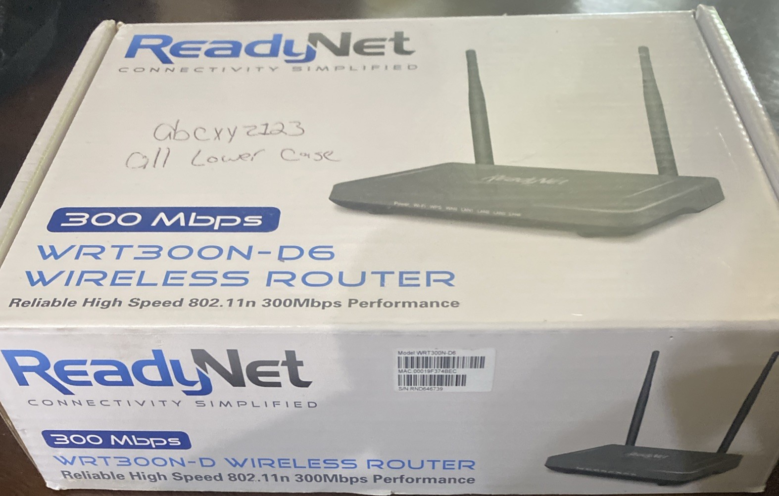NEW Readynet WRT300N-DD Wireless Router 300mbps High Speed 802.11n Connection