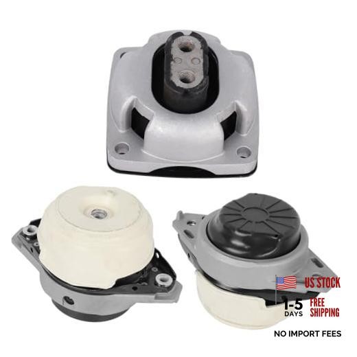 3Pcs Engine Motor Transmission Mount Kit Compatible with Mercedes-Benz GLE400