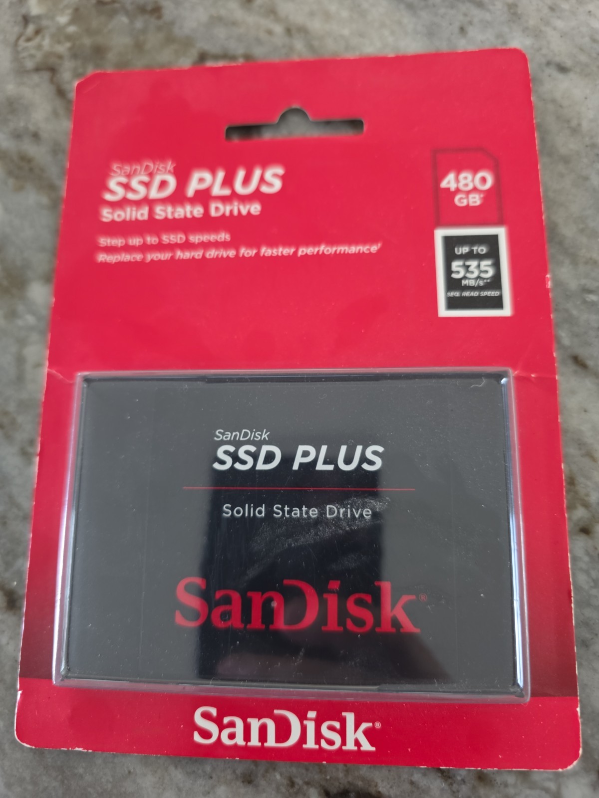 SanDisk SDSSDA-480G-G26 SSD Plus 480GB 2.5 inch SATA-III Internal Solid State...