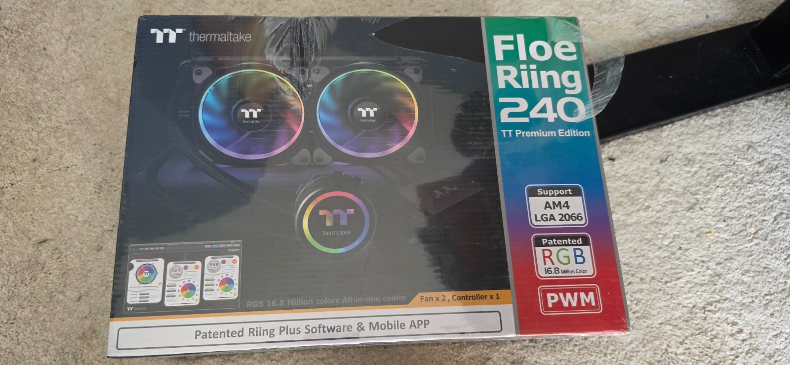 Thermaltake CL-W157-PL12SW-A Floe Riing RGB 240 TT Premium Edition