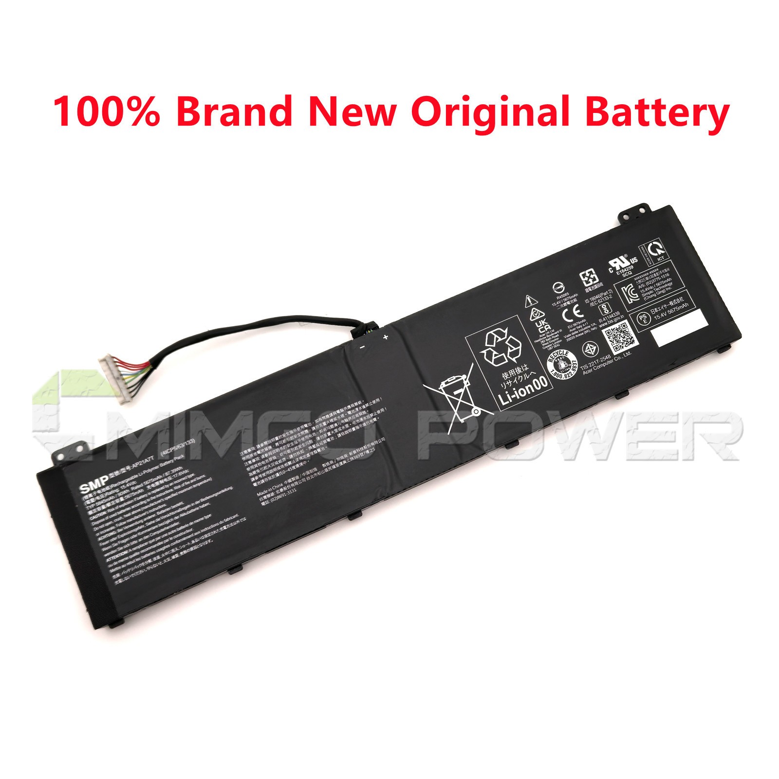 New Genuine AP21A7T AP21A8T OEM Battery for Acer Nitro 5 AN517-55 PH315-55