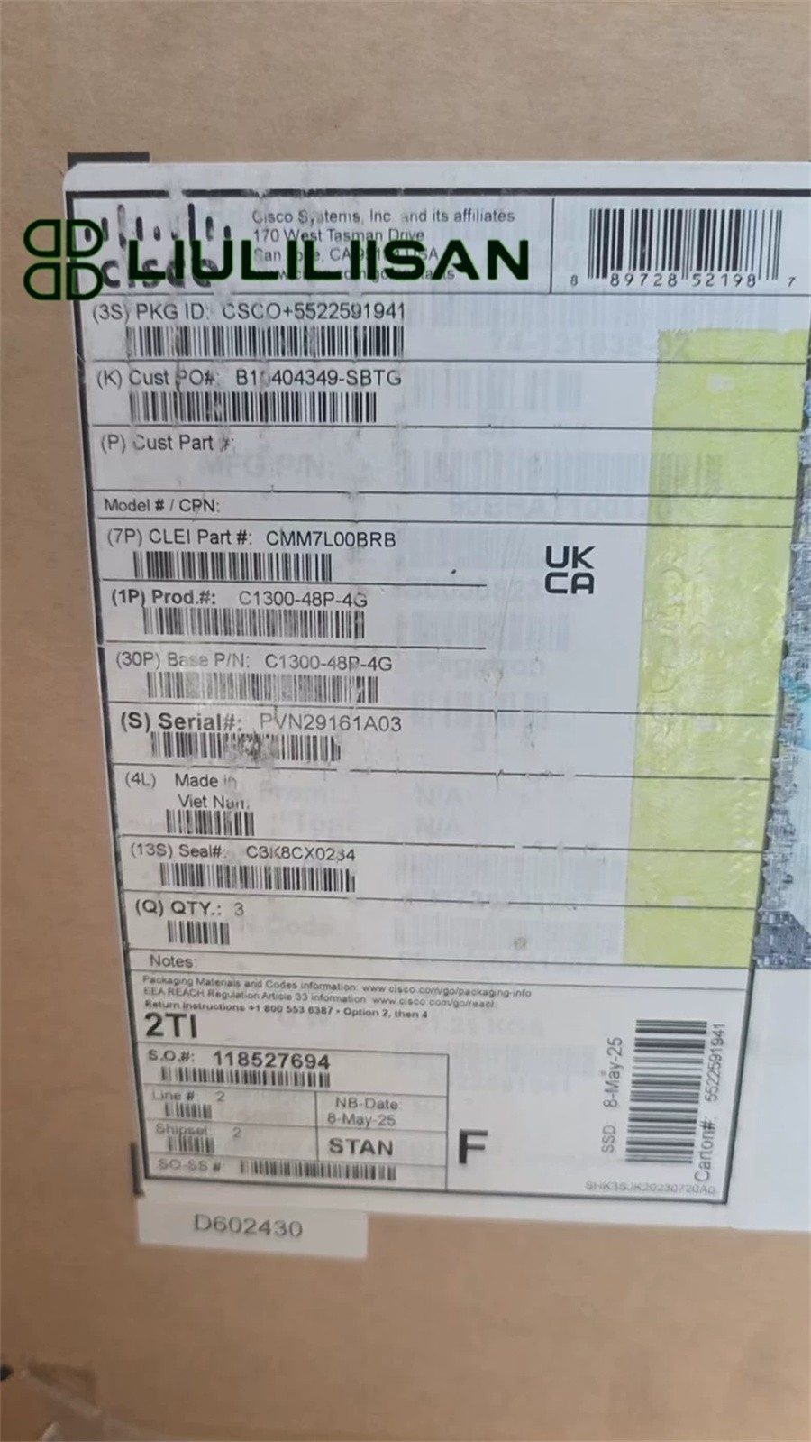 Cisco C1300-48P-4G Cisco 48 Port POE Switch 4 x 1GB SFP New Selaed