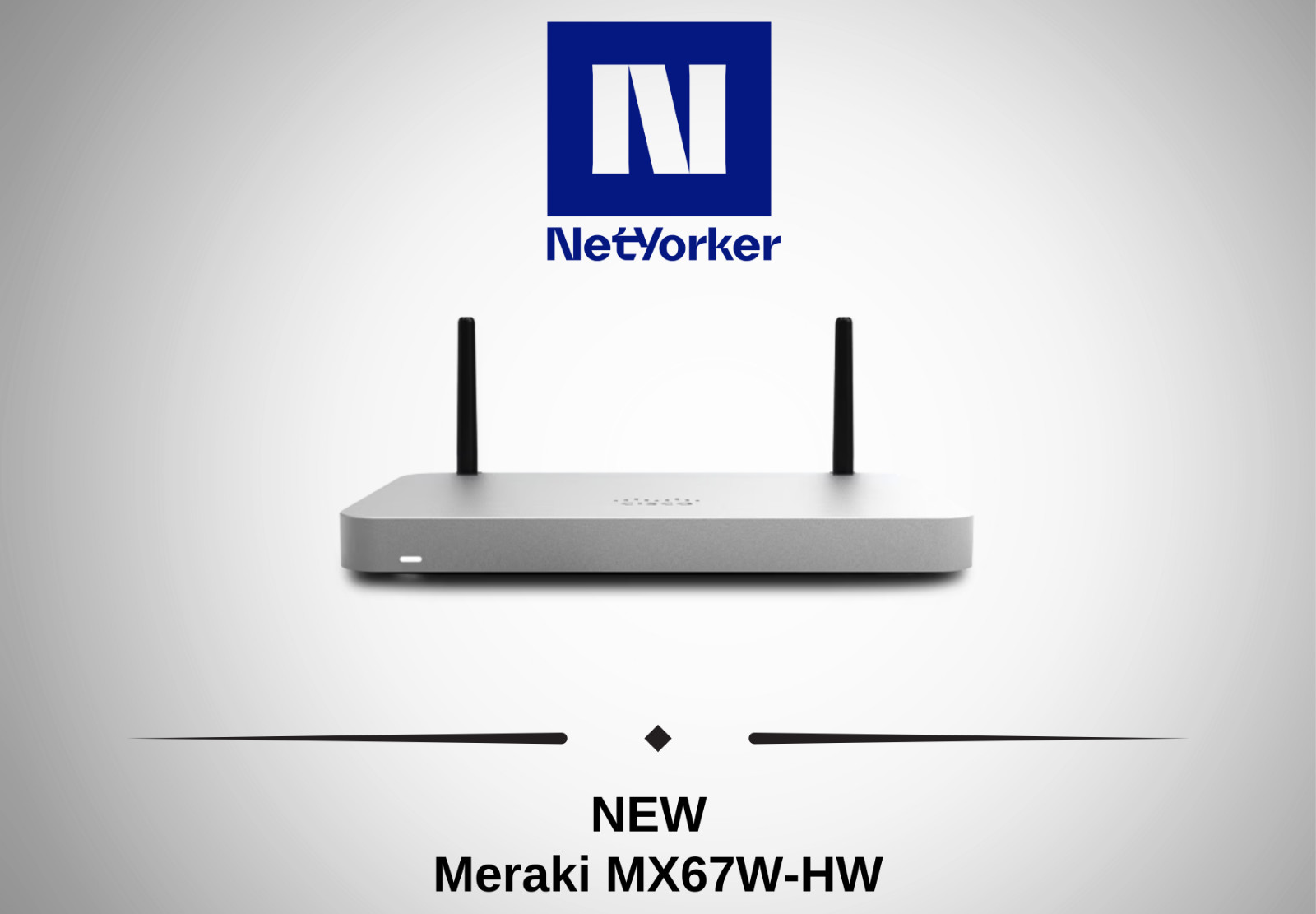NEW Cisco Meraki MX67W-HW Wireless Security Appliance -Same Day Shipping