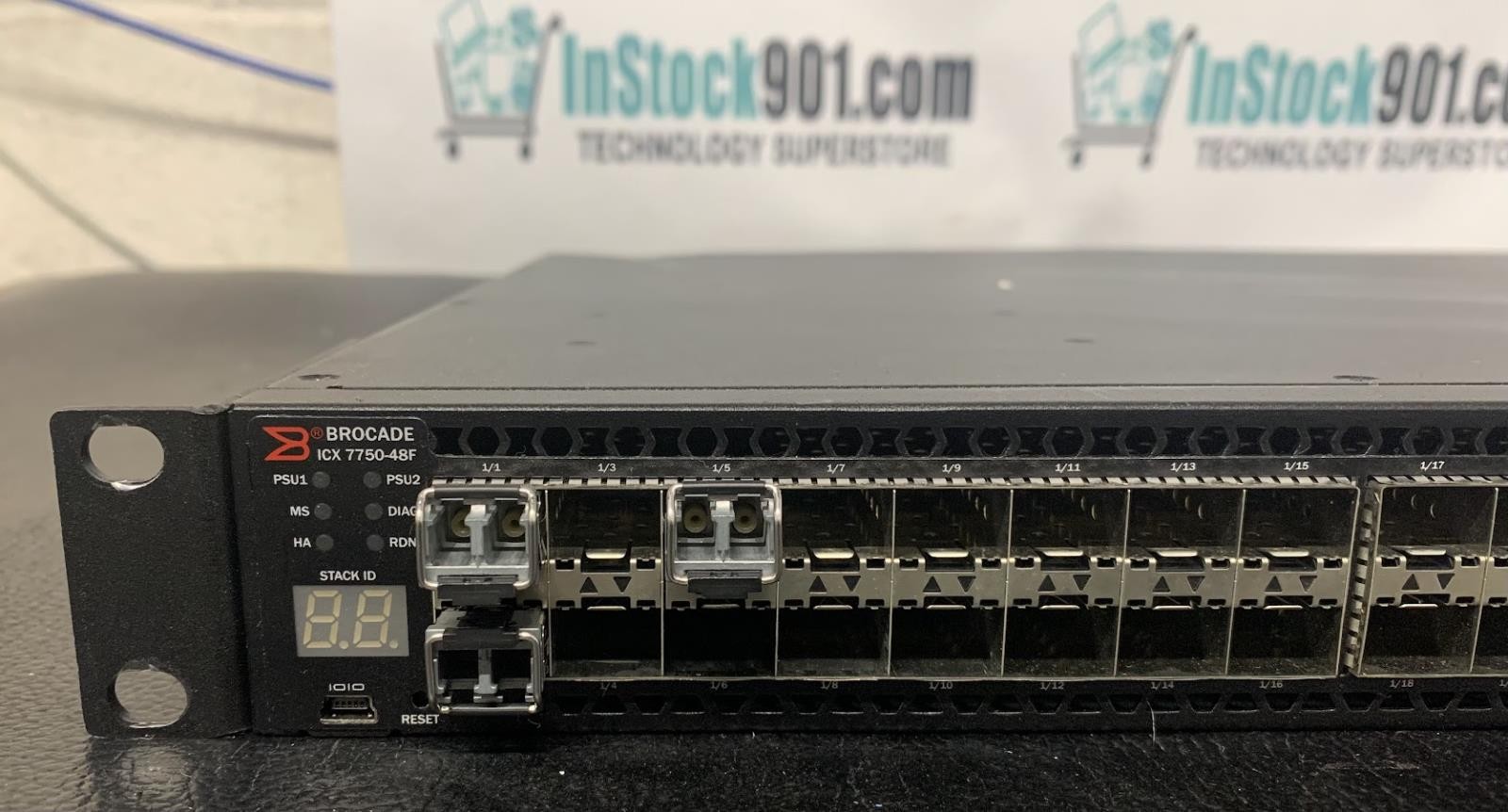  Brocade ICX 7750-48F Network Switch 48x SFP+ Ports with Rack Ears