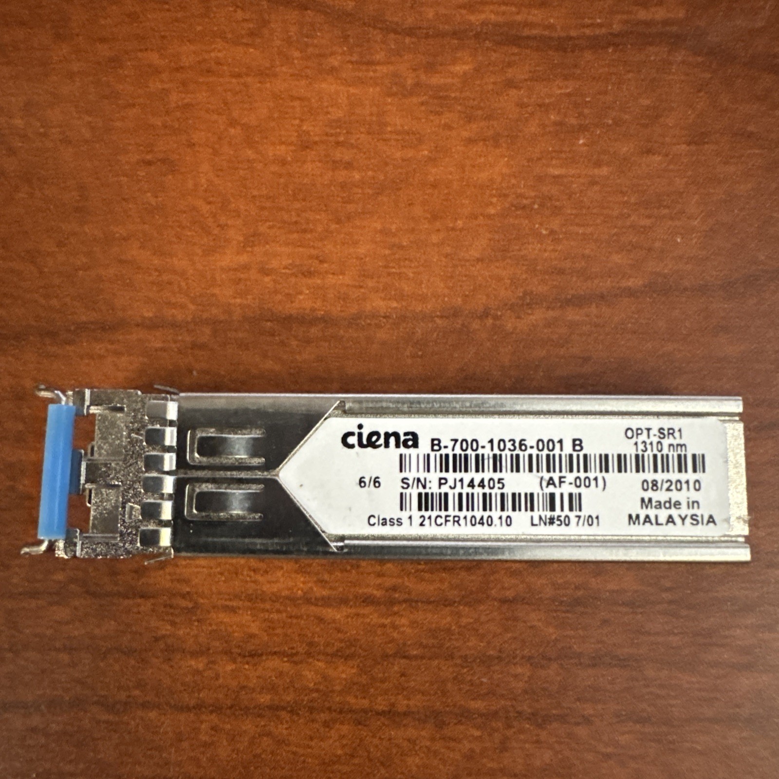 Ciena B-700-1036-001 SFP Module, 25km Optical Transceiver