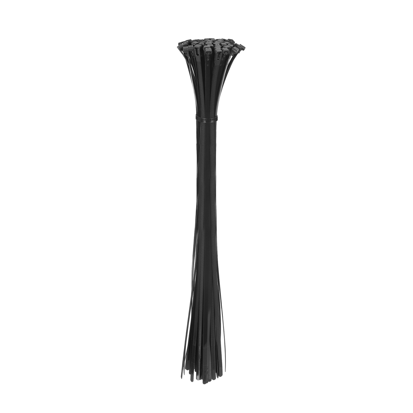 23 Inch  Releasable Cable Ties Adjustable Zip Ties Black 100Pcs