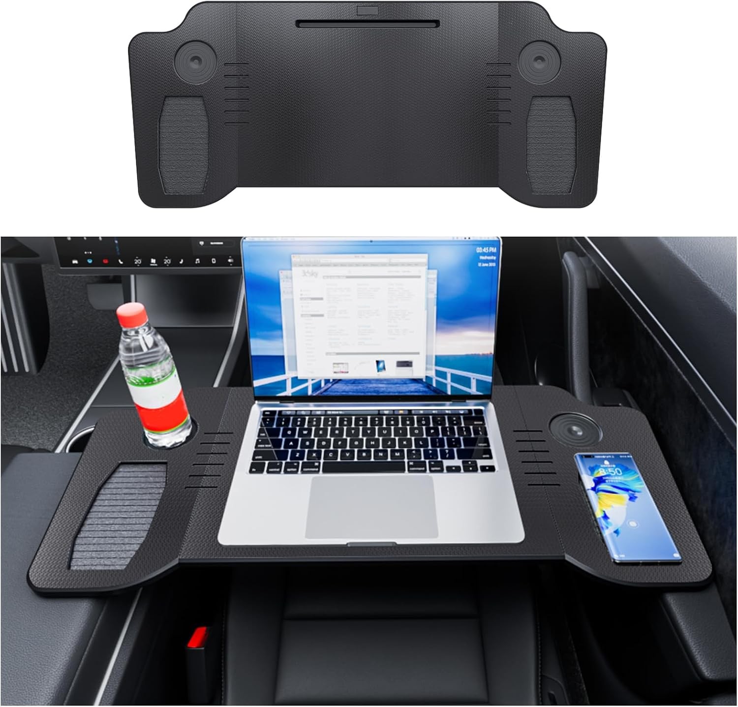 Car Laptop Desk for Tesla Model 3 Model Y Portable Car Table Food Tray Desk
