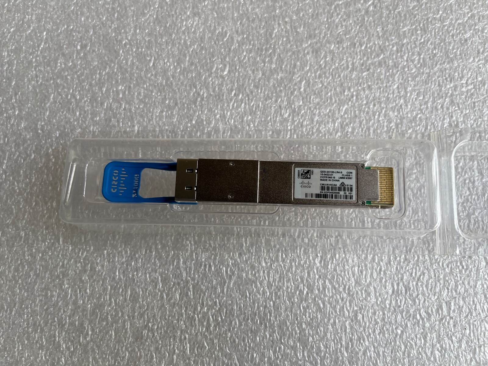 CISCO QDD-2X100-LR4-S Transceiver, 2X 100GBASE-LR4, 2X Duplex CS