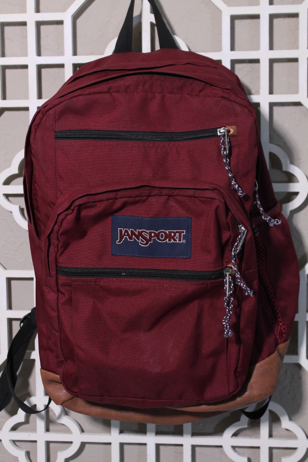 JanSport Cool Student Backpack Red School College Book Bag JS002SDD 17x12x9