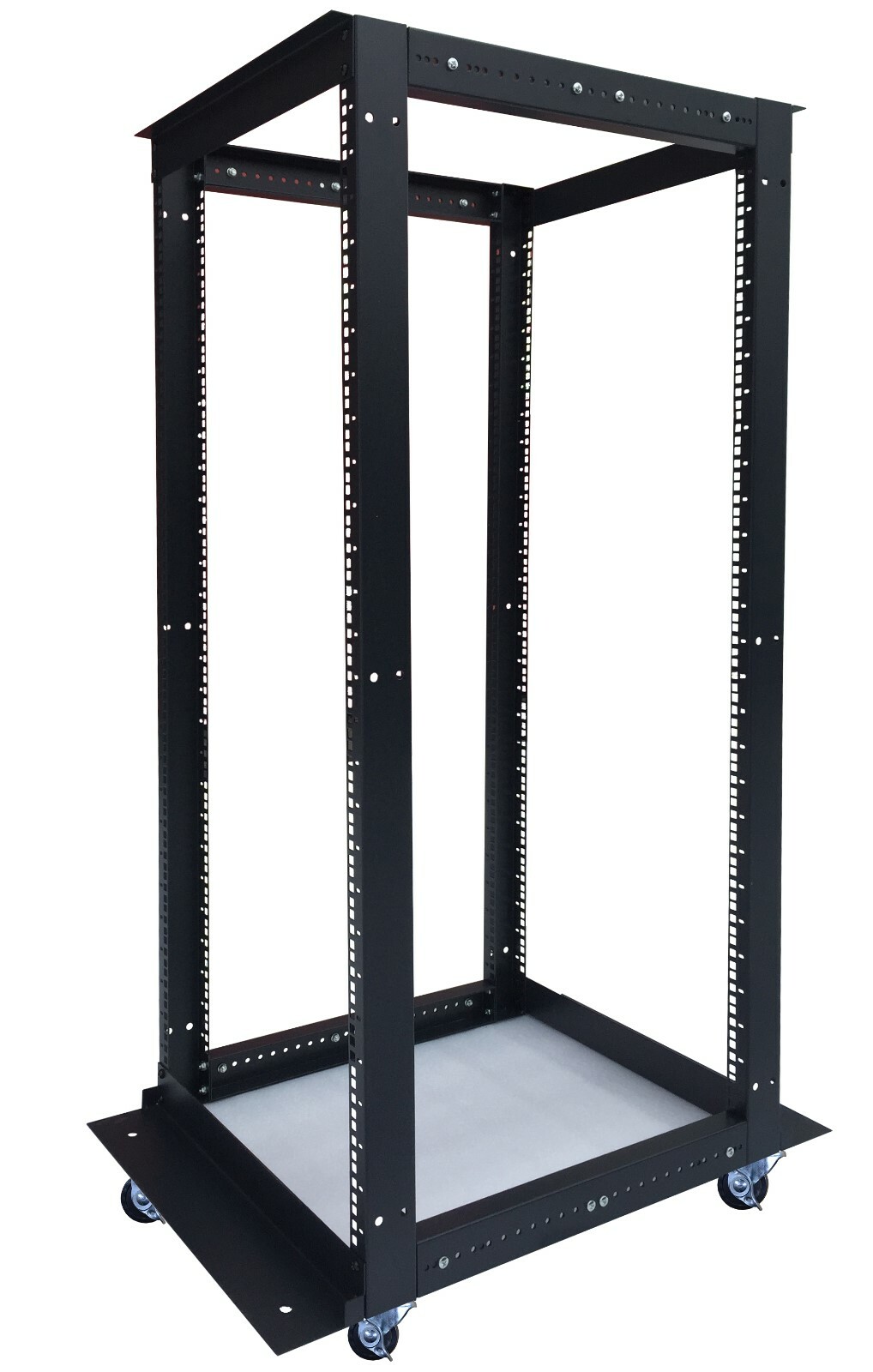 27U 4 Post Open Frame 19" Network Server Rack Relay Adjustable Depth 24"-37"