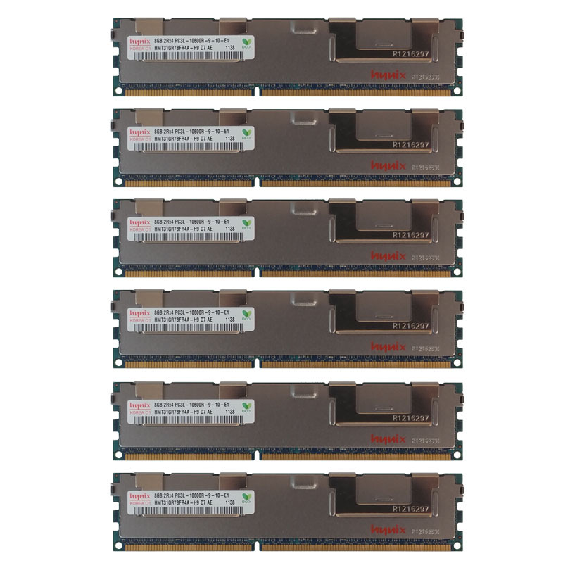 48GB Kit 6x 8GB HP Proliant ML370 SL160S SL170S DL180 DL170H G6 Memory Ram
