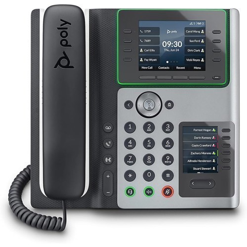 Poly Edge E450 IP Desk Phone W/ Power Adapter Set (89B55AA#ABA) (2200-87030-001)