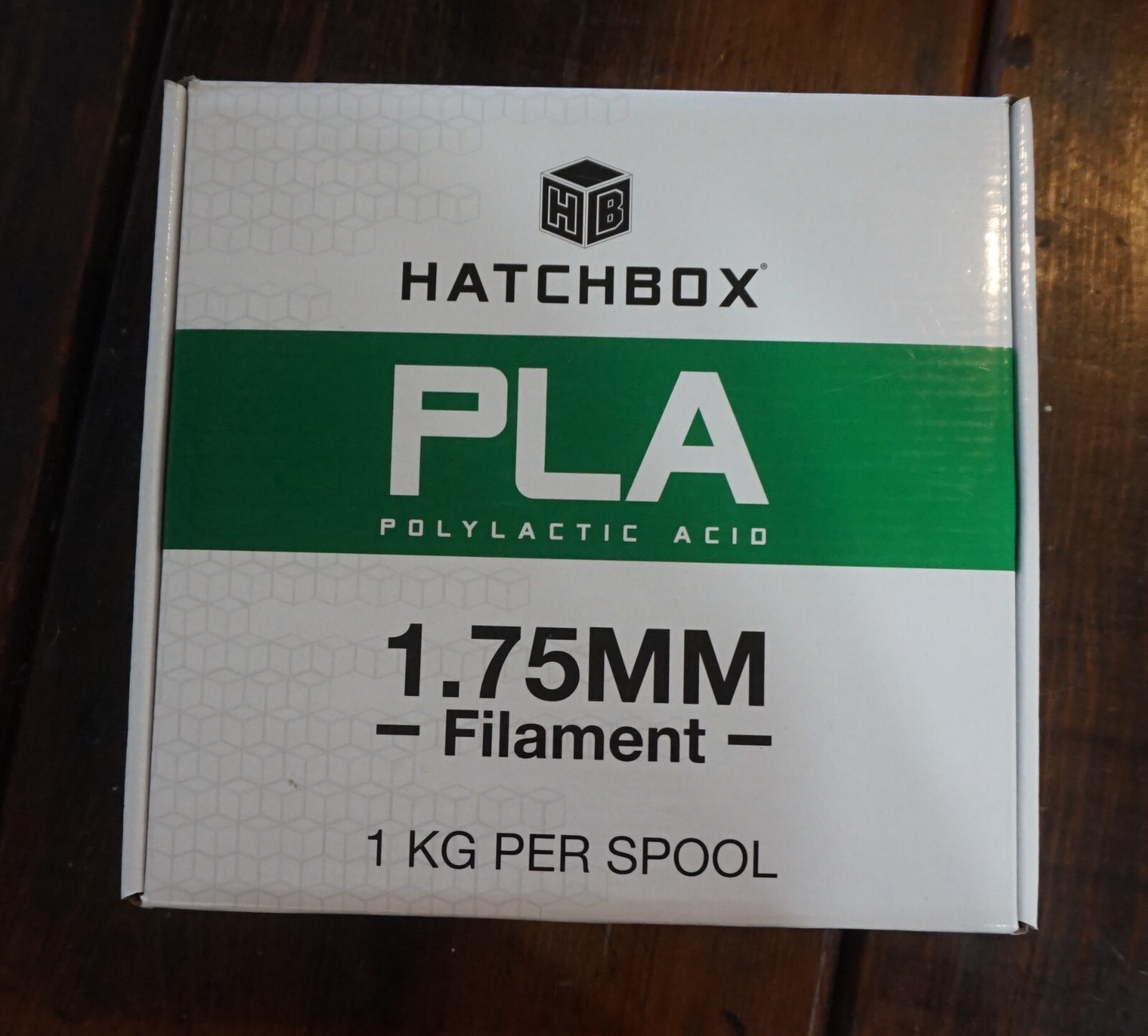 HATCHBOX PLA 3D Printer Filament 1.75 mm 1KG SPOOL, Pantone Blue, New & Unused