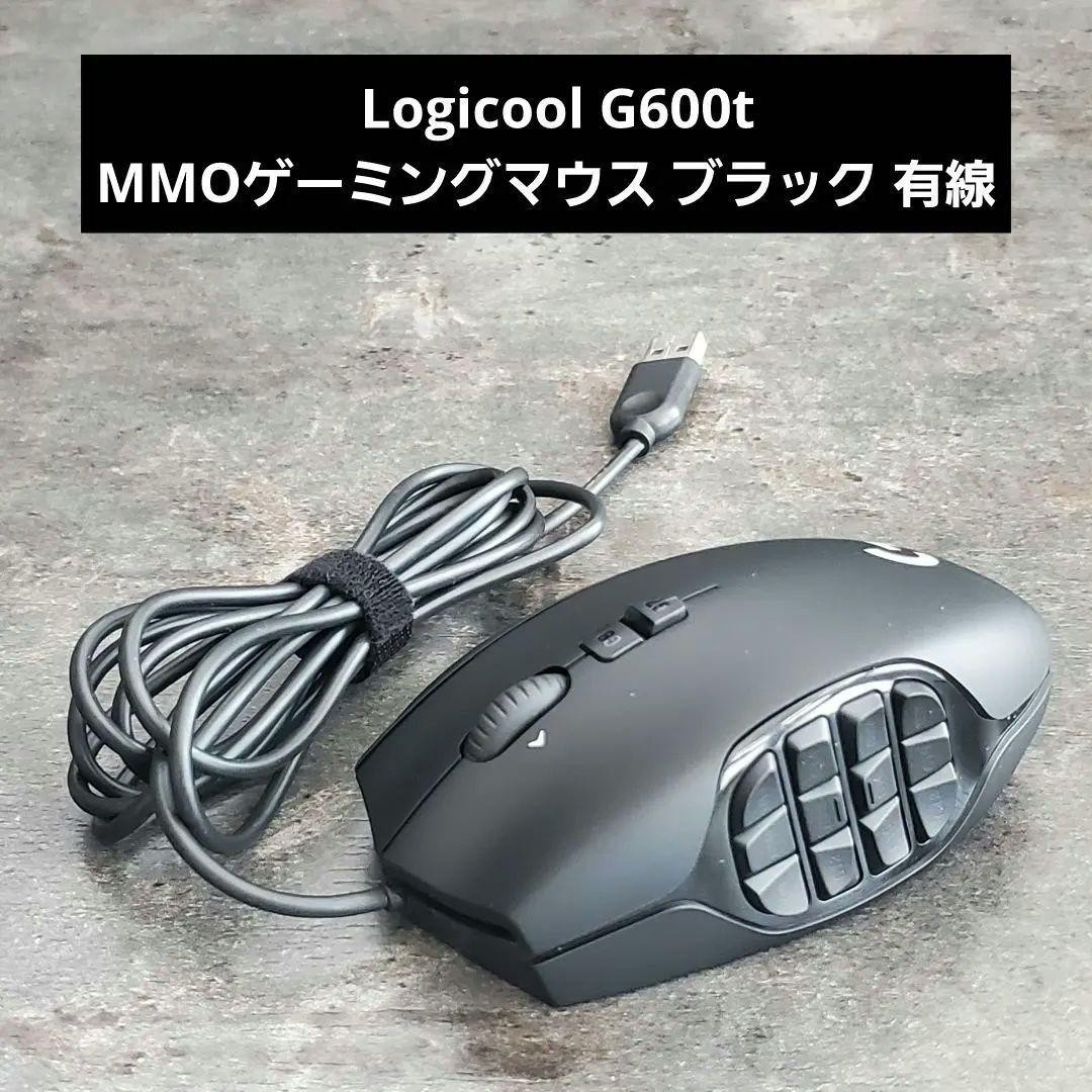 Logitech Logicool G600t MMO Gaming Mouse 20 Buttons Wired Black Used Japan