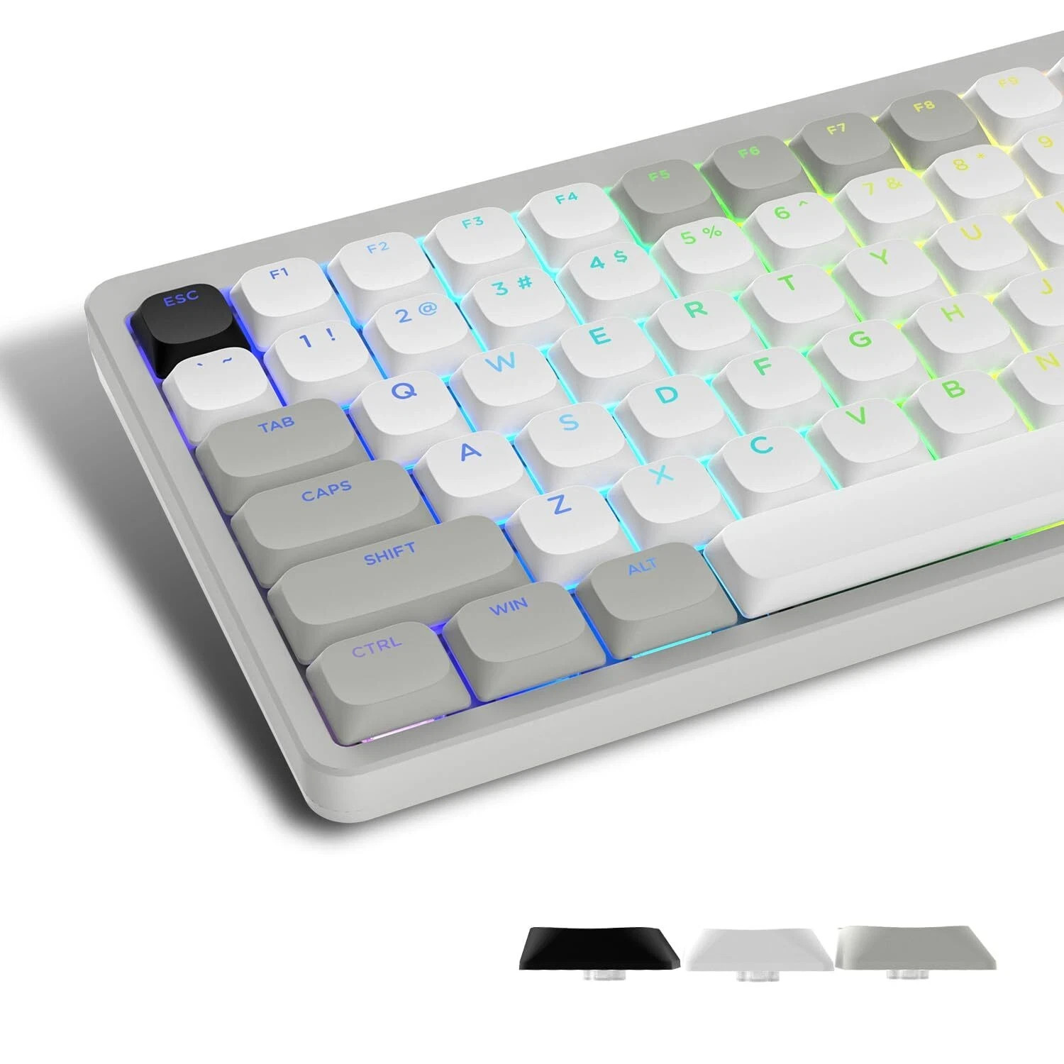 Low Profile Keycaps - Shine Through Keycaps Keyboard Keycaps 75 Percent PBT