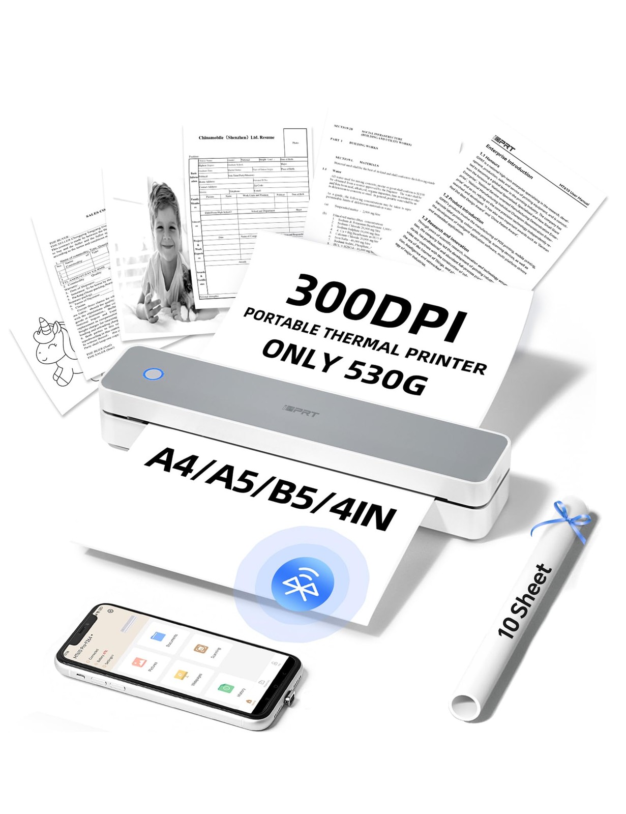 iDPRT MT610Pro Portable Thermal Printer