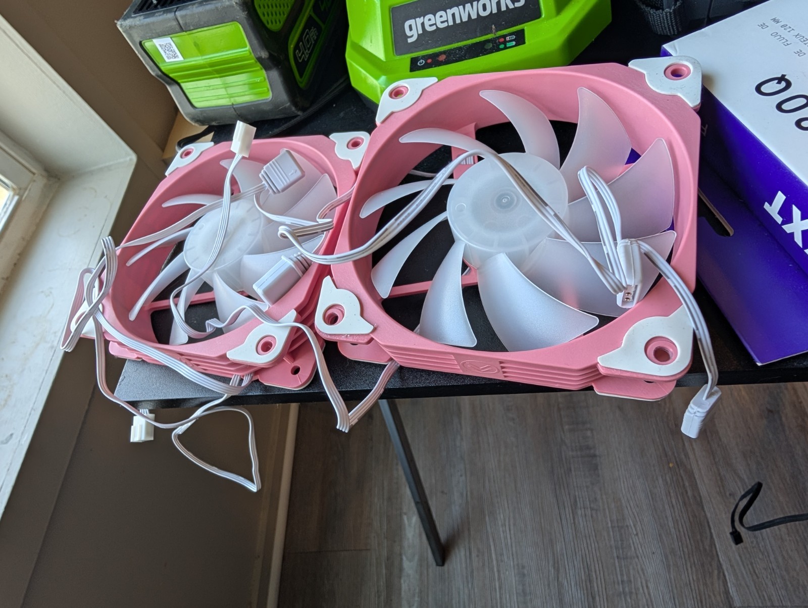 🩷2 (Qty) Pink RGB 120mm Case Fans  New open Box - Fast Reliable Shipper🛡️ 📦💨