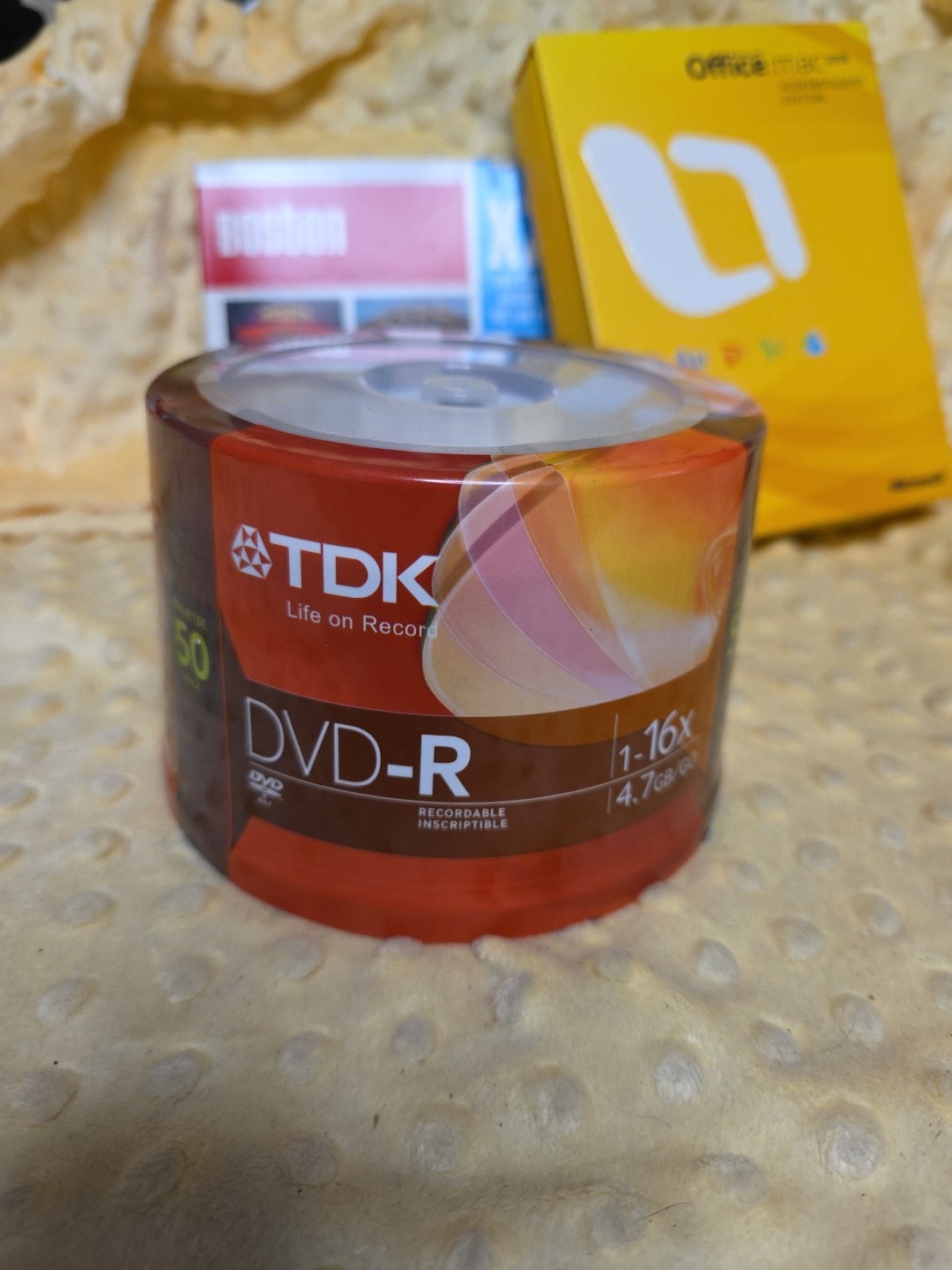 New Sealed TDK DVD-R 50 Pack 1-16x 4.7GB Recordable Discs Spindle Pack