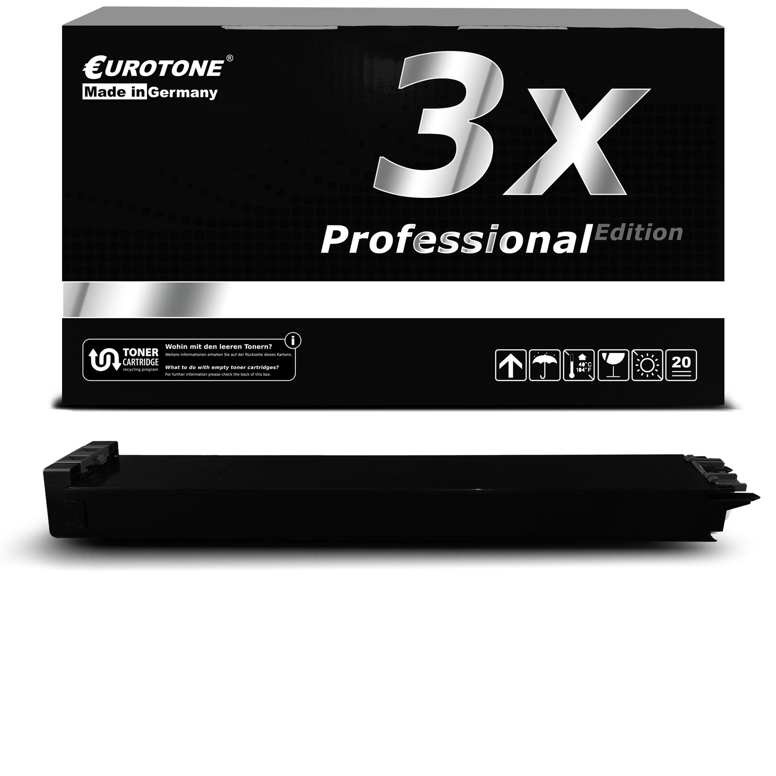 3x PRO Cartridge BLACK replaces Sharp MX-31 GTBA MX31GTBA MX-31GTBA