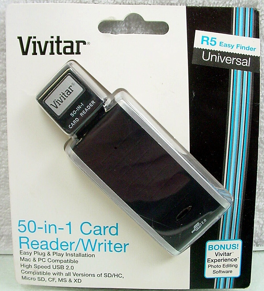 50-in-1 Univer Card Read Writer Vivitar High Speed USB 2.0 Mac or PC | New | $8