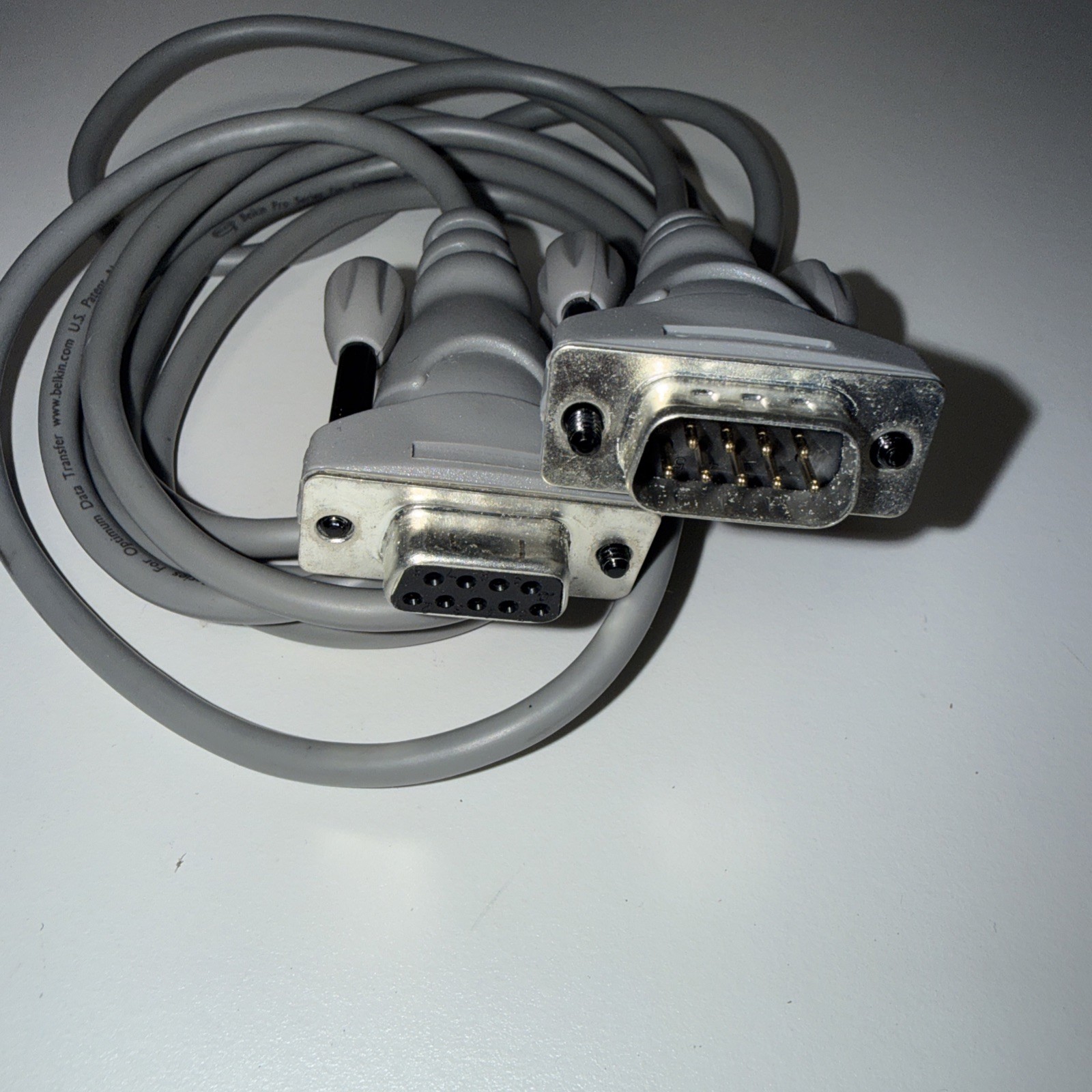 6Ft  9 Pin Extension Cable Serial Direct Male to Female RS232 DB9 M-F USED WORKS