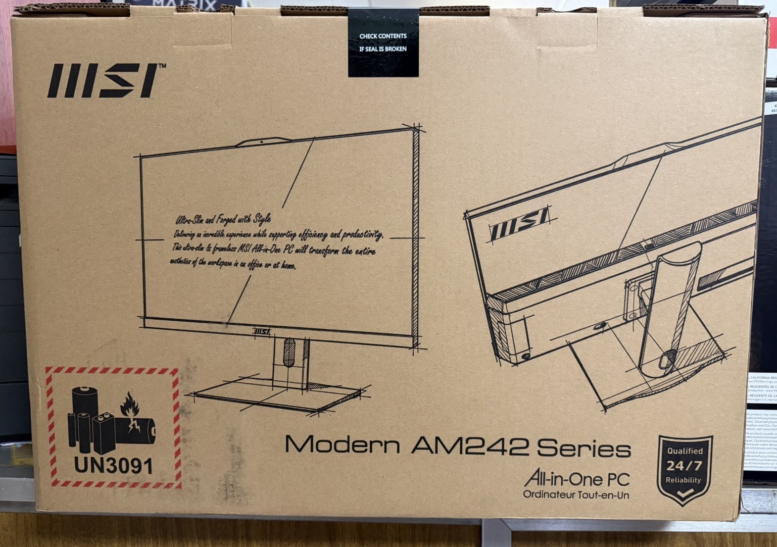 MSI Modern AM242 (AM242TP 1M-839US) 23.8" All-In-On PC (Core i7 150U 1TB, 16GB)