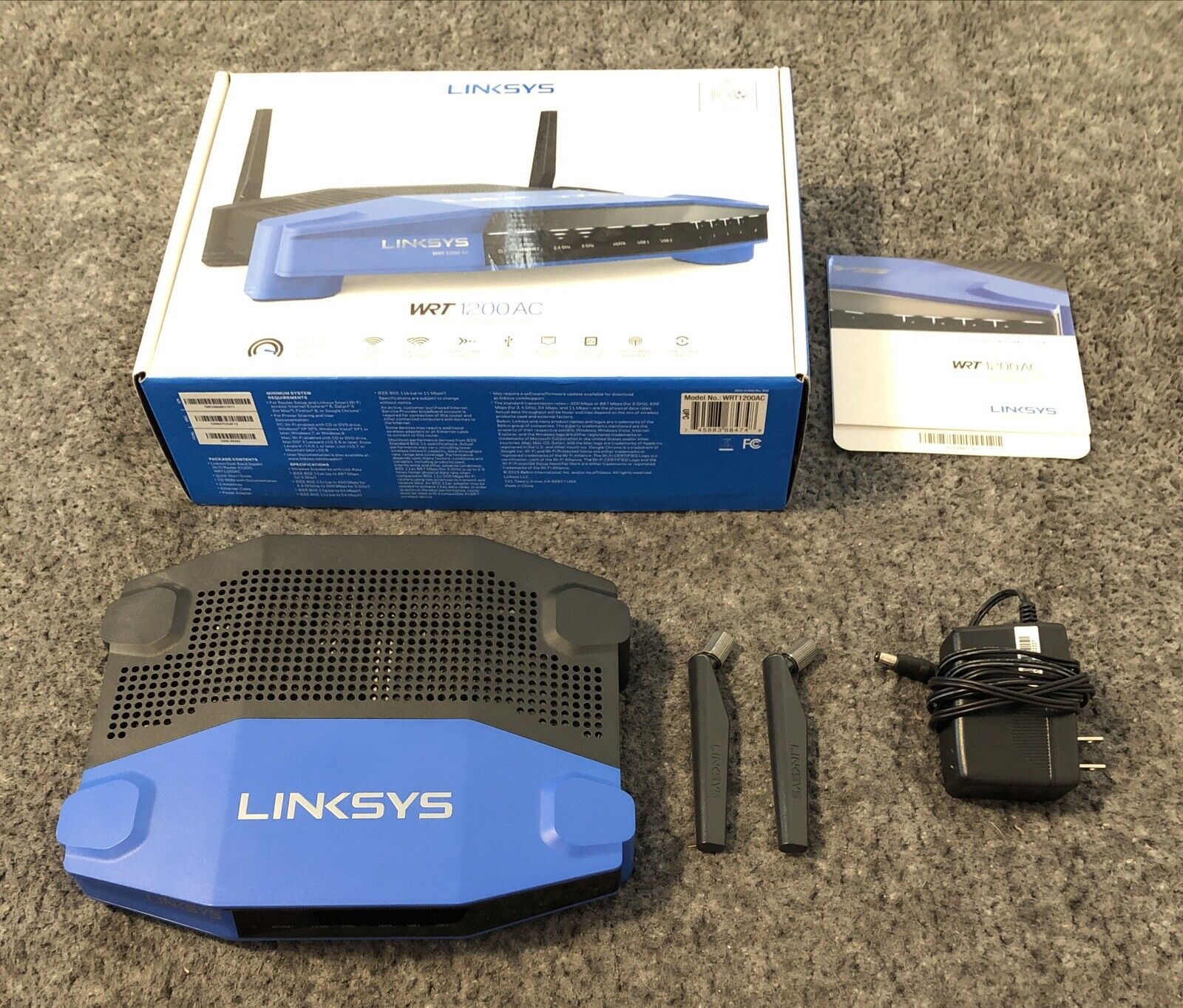 Linksys WRT1200AC 1200 Mbps 4-Port Gigabit Wireless AC Router