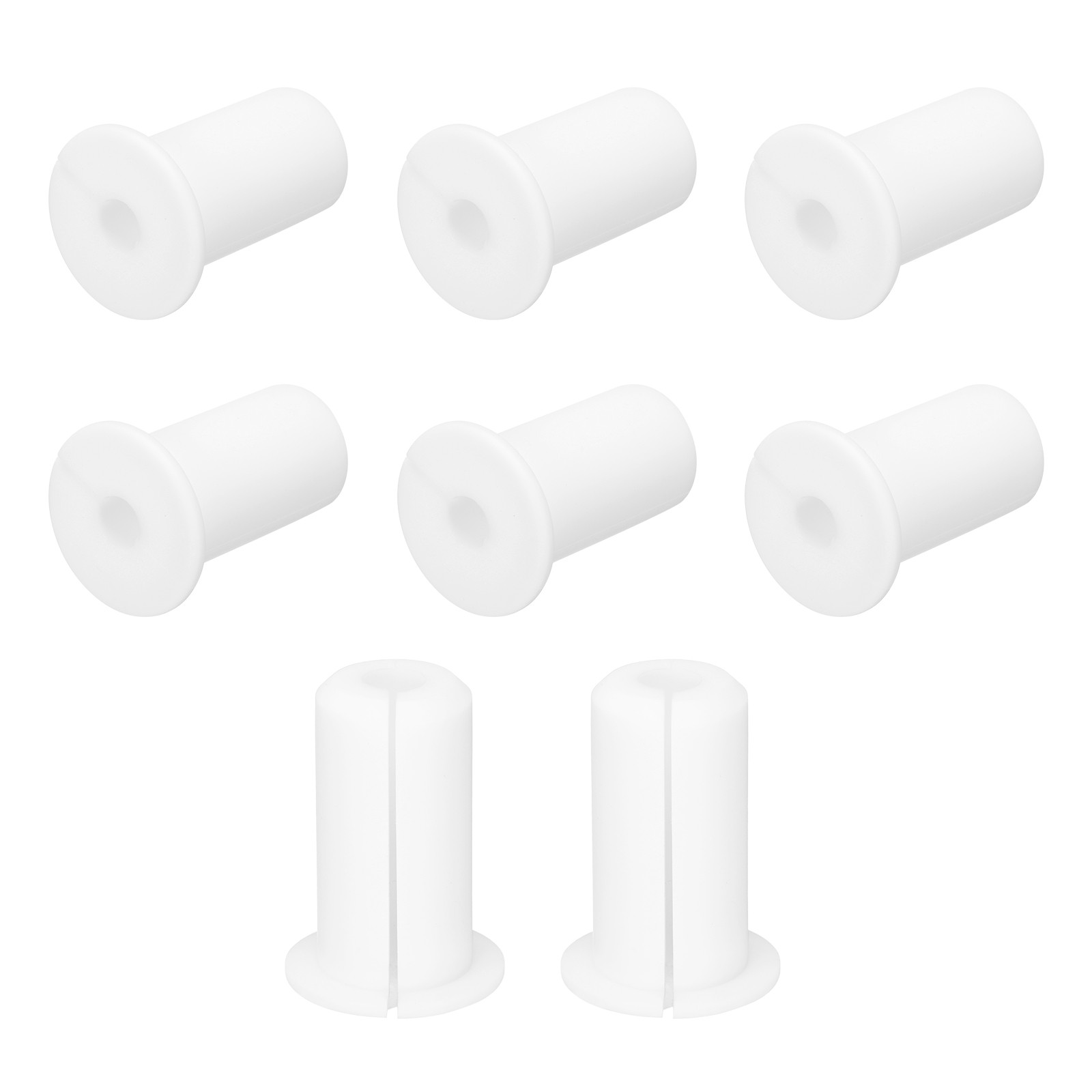 8Pcs Wall Grommets for Cable 3/4 Inch Cable with 7mm Hole Silicone White
