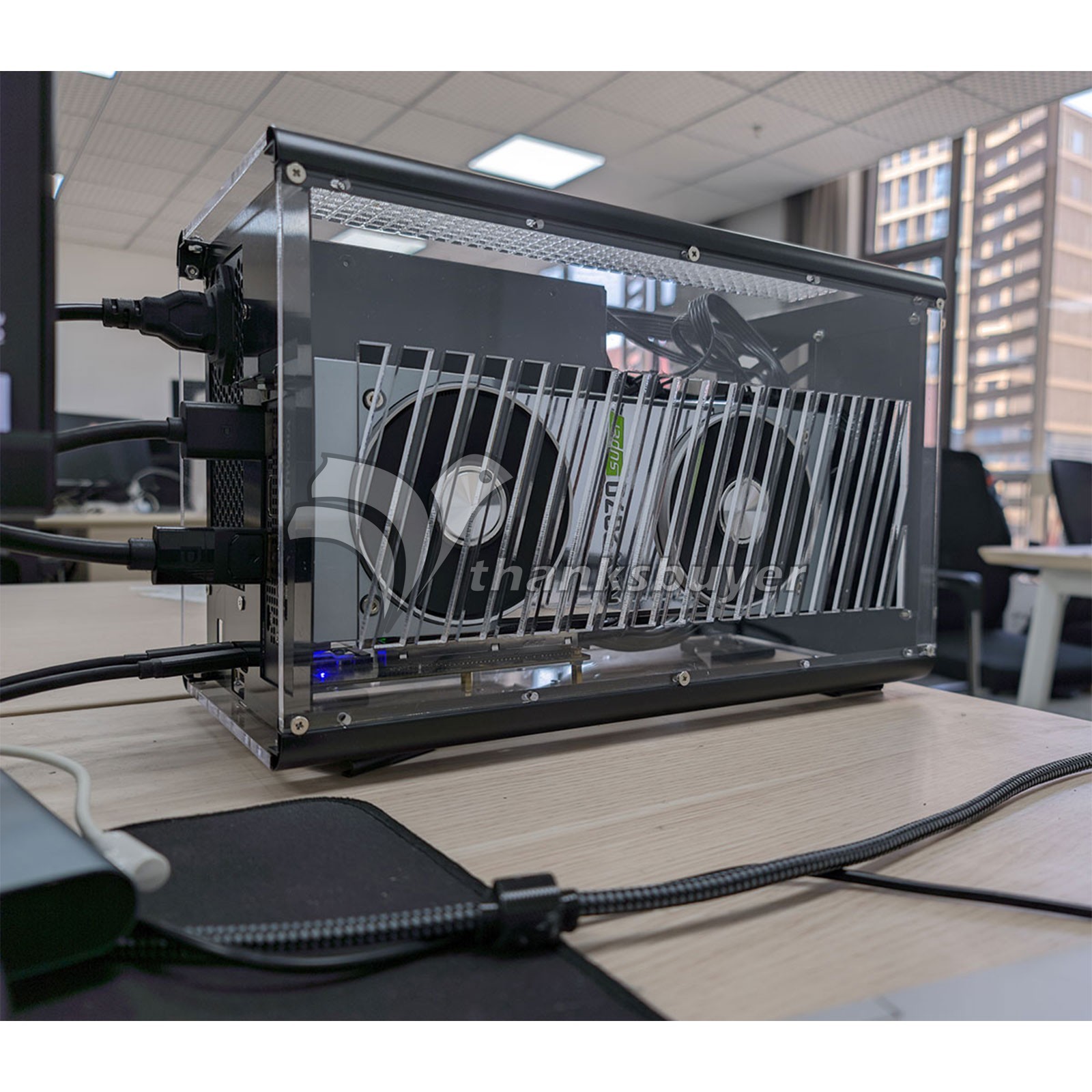Mini EGPU External GPU Box Graphics Card Box Portable for Thunderbolt GPU Dock