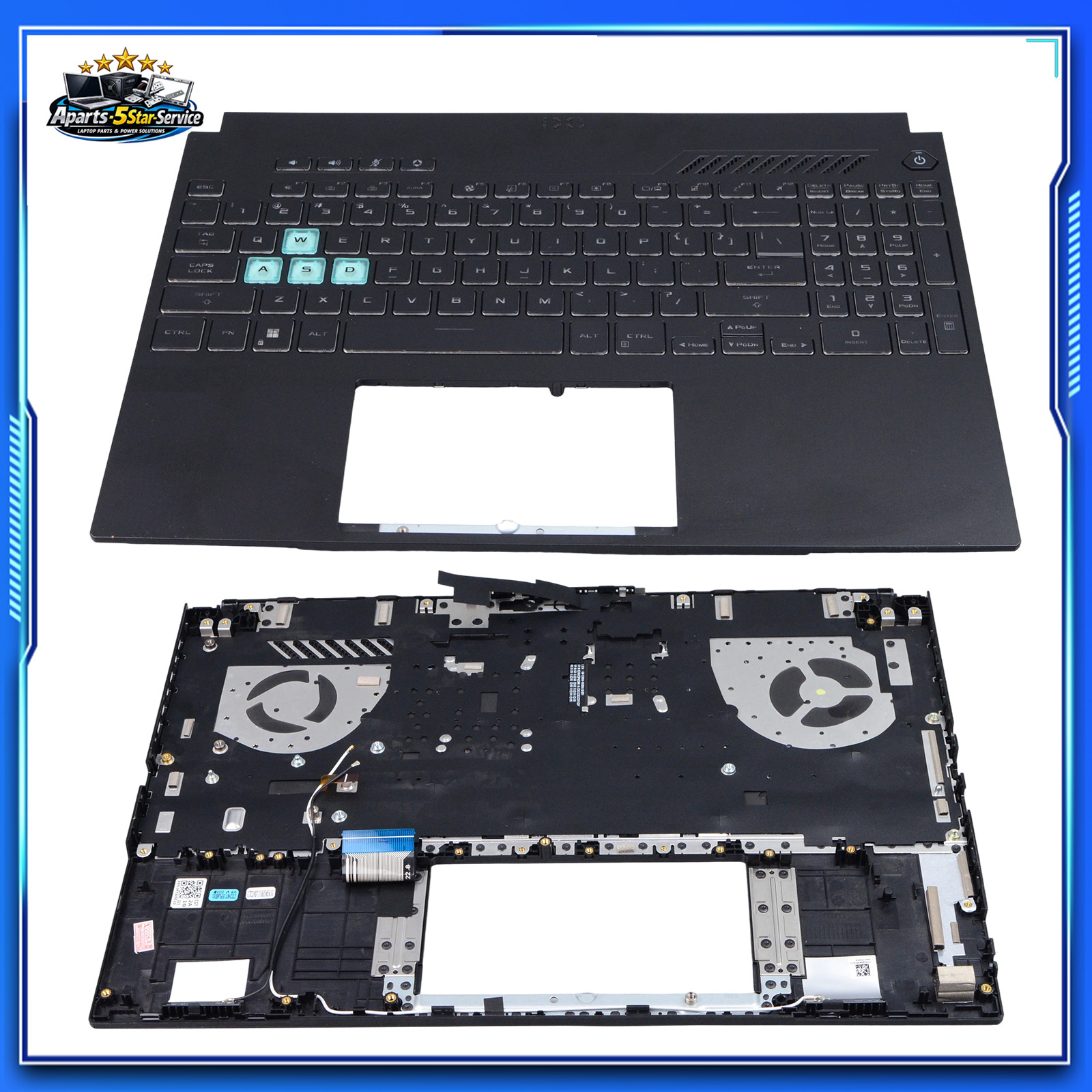 Palmrest Backlit Keyboard for ASUS TUF Gaming A15 F15 FX507 FA507 FX507Z Laptop