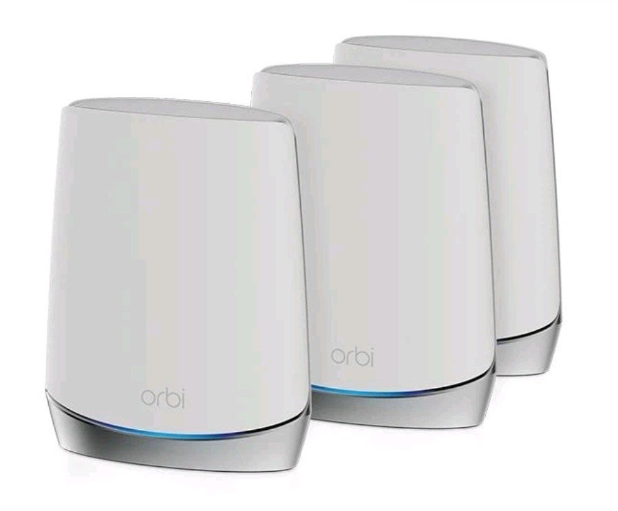 Used NETGEAR Orbi Whole Home Tri-band Mesh WiFi 6 System (RBK753) Router 