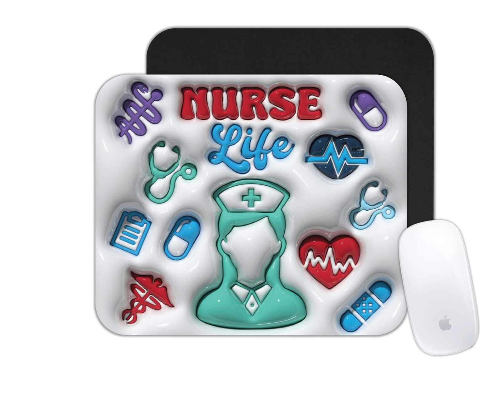 Custom Mouse Pad - Nurse  Life- Personalized Office Desk Mat Nurse Gift