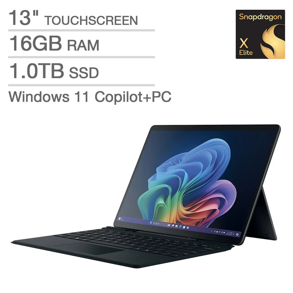 Microsoft Surface Pro 11 2076 13" OLED Snapdragon Elite 16GB 1TB w/ Pen+Keyboard