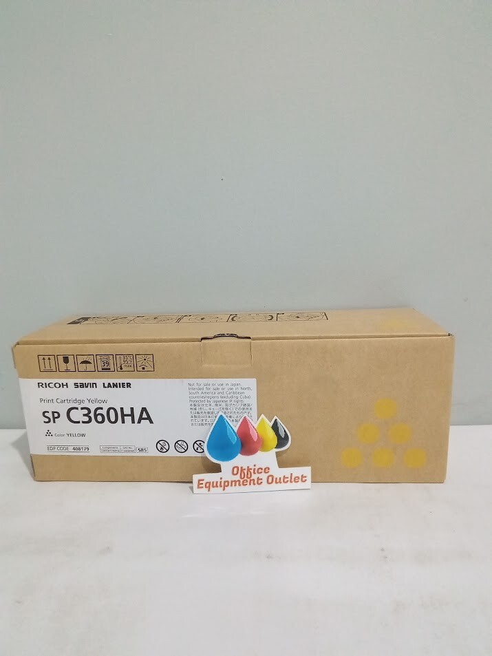 Ricoh 408179 High Capacity Yellow Toner Cartridge